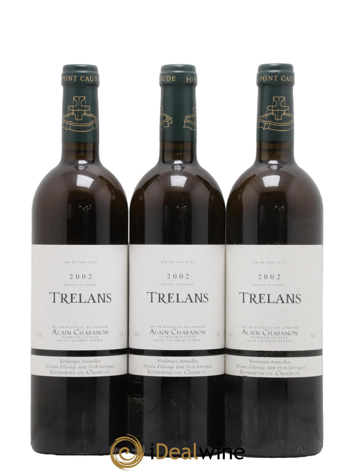 Pays d'Oc Trelans Alain Chabanon (Domaine) 2002 - Lot de 12 bouteilles - 2