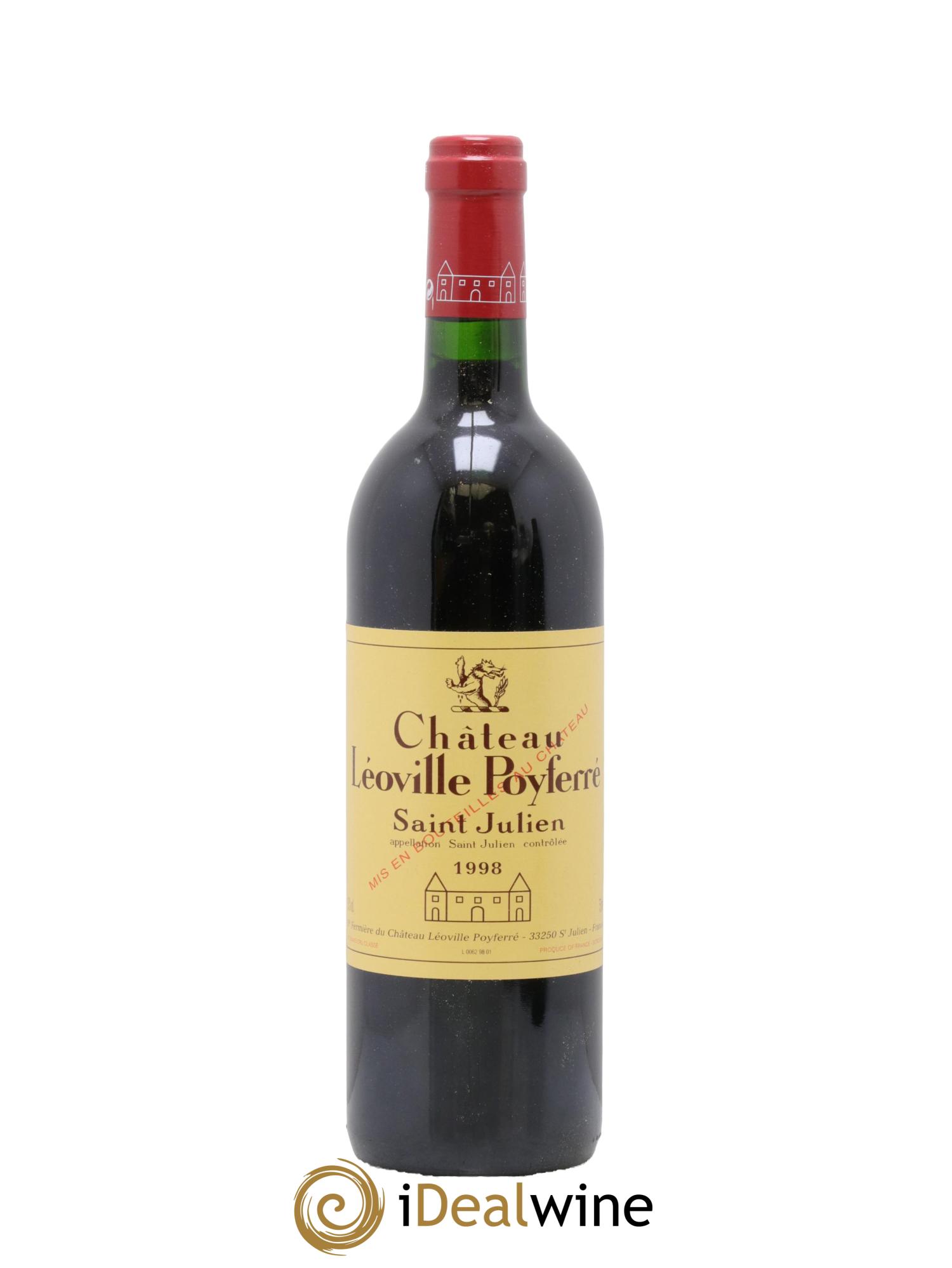 Château Léoville Poyferré 2ème Grand Cru Classé 1998 - Lot of 1 bottle - 0