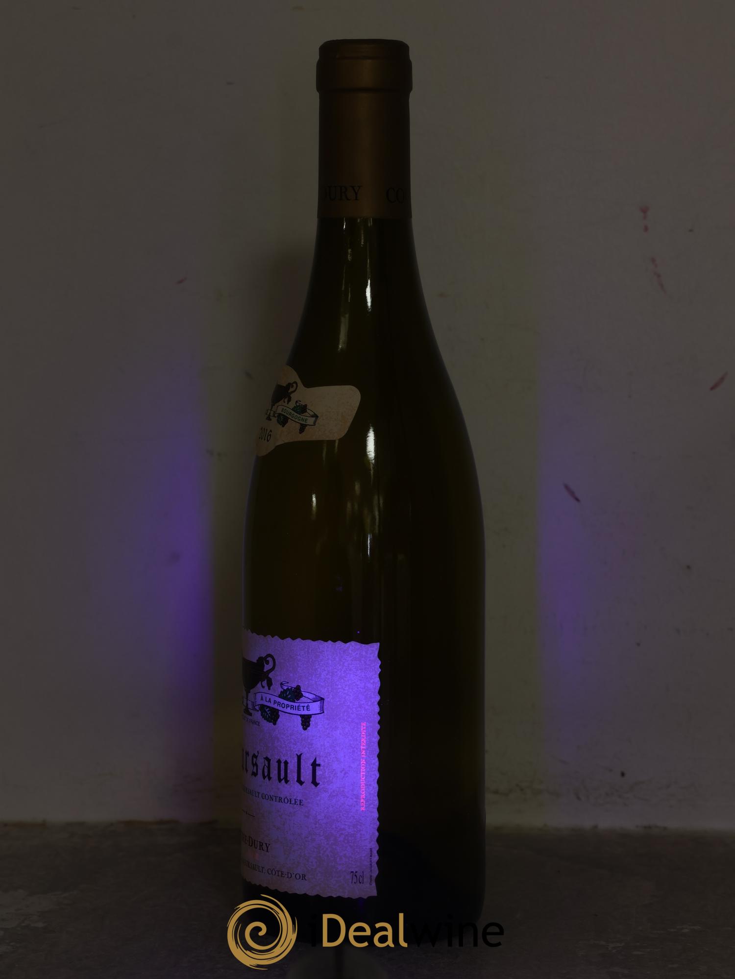 Meursault Coche Dury (Domaine) 2016 - Lot de 1 bouteille - 1