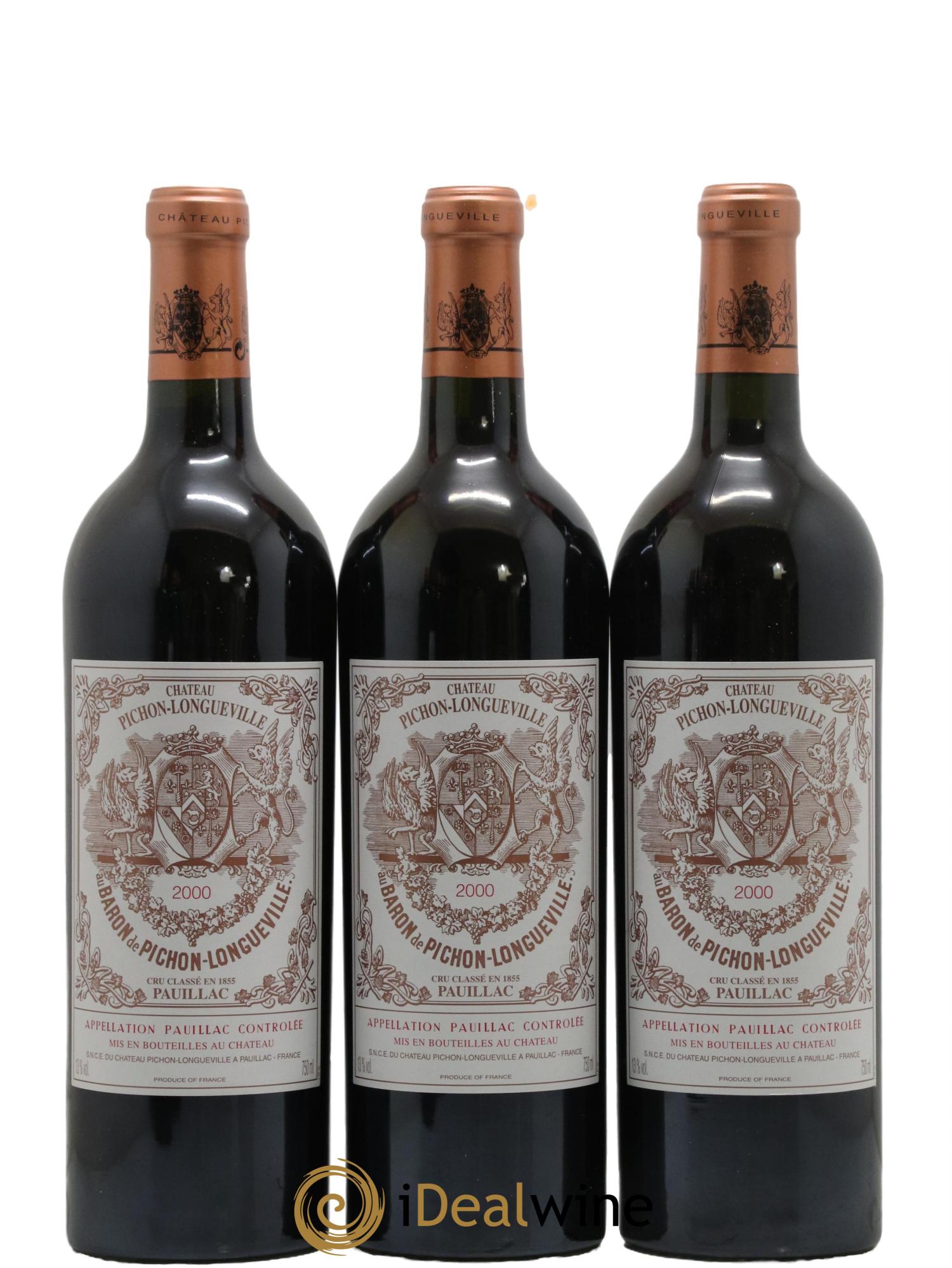 Pichon Longueville Baron 2ème Grand Cru Classé 2000 - Lot of 6 bottles - 1