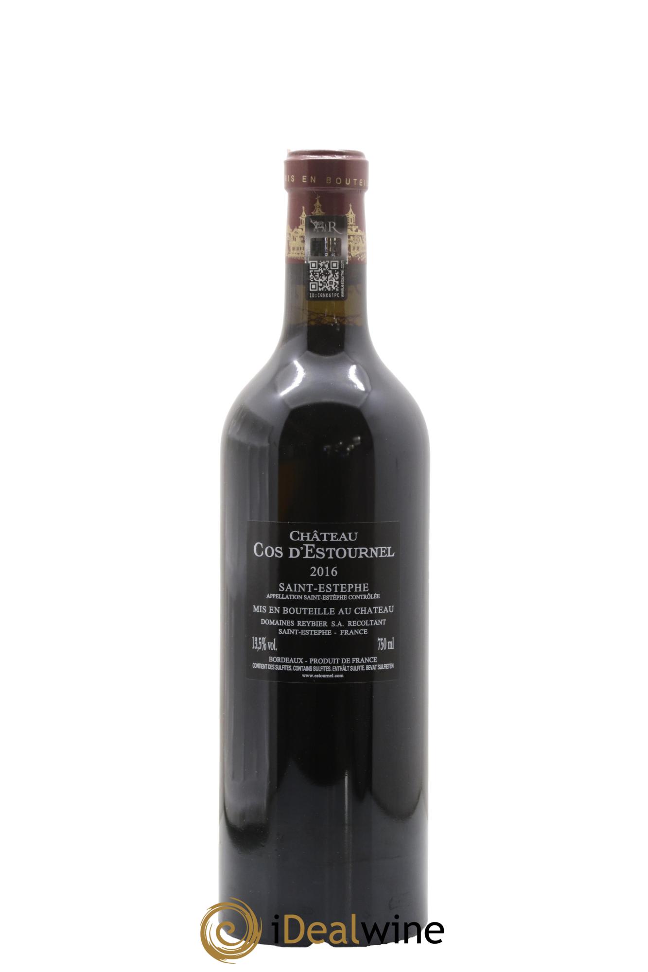 Cos d'Estournel 2ème Grand Cru Classé 2016 - Lot de 1 bouteille - 2