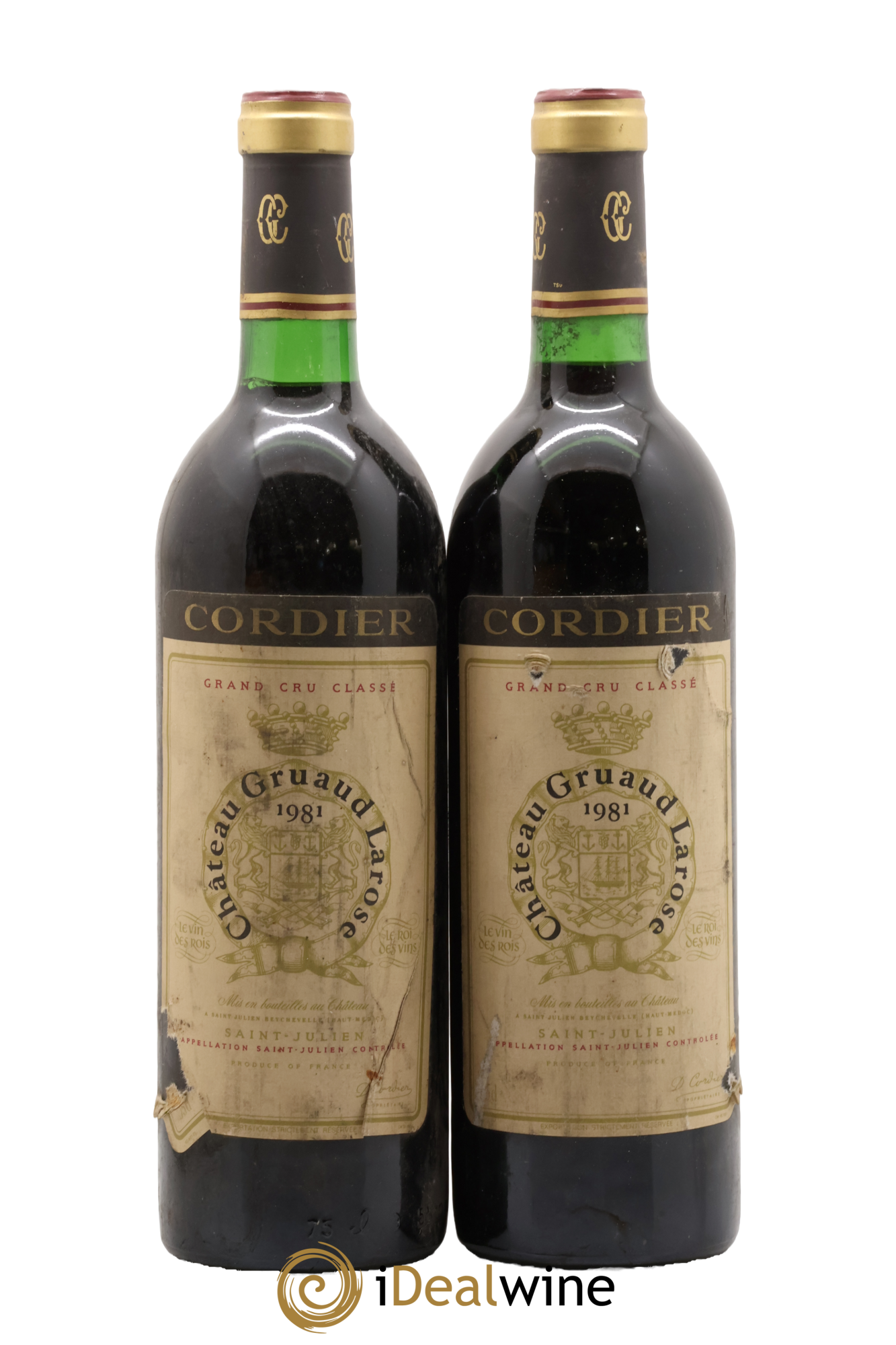 Château Gruaud Larose 2ème Grand Cru Classé 1981 - Lot de 2 bouteilles - 0
