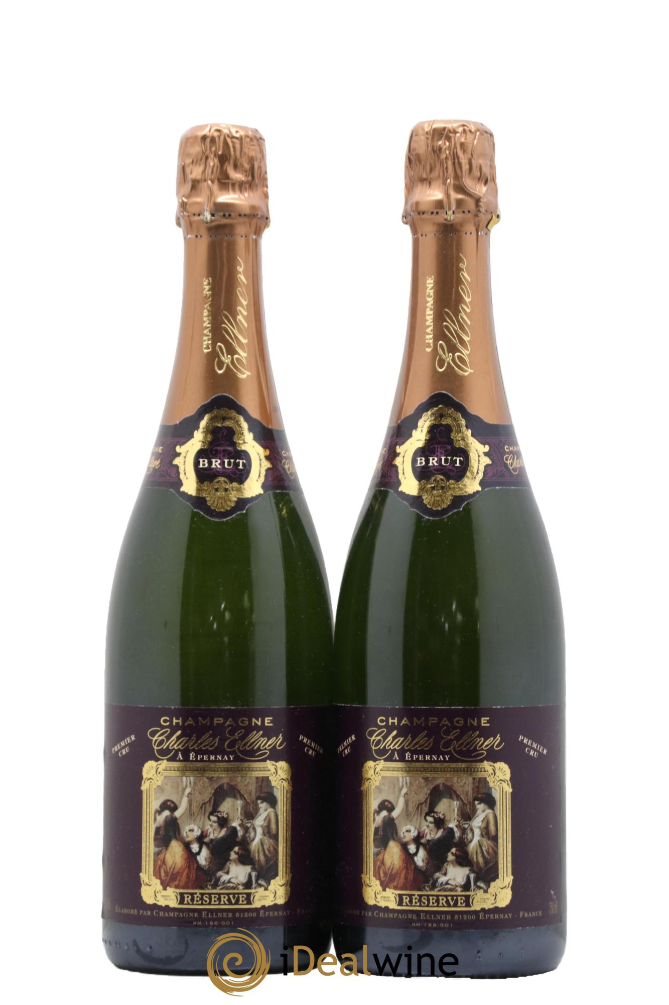 Champagne 1er Cru Réserve Charles Ellner - Lot de 2 bouteilles - 0