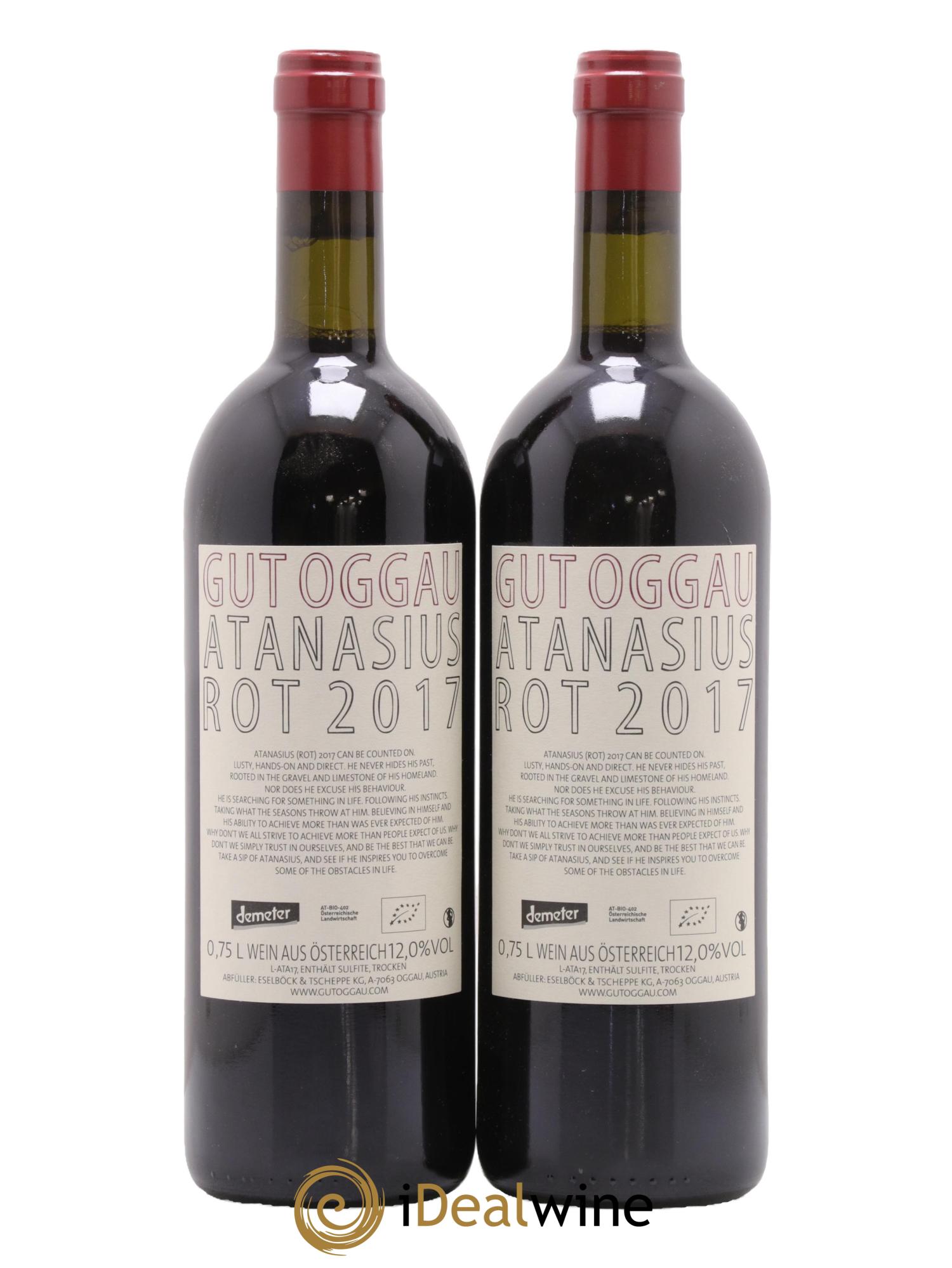 Burgenland Atanasius Gut Oggau 2017 - Lot de 2 bouteilles - 1