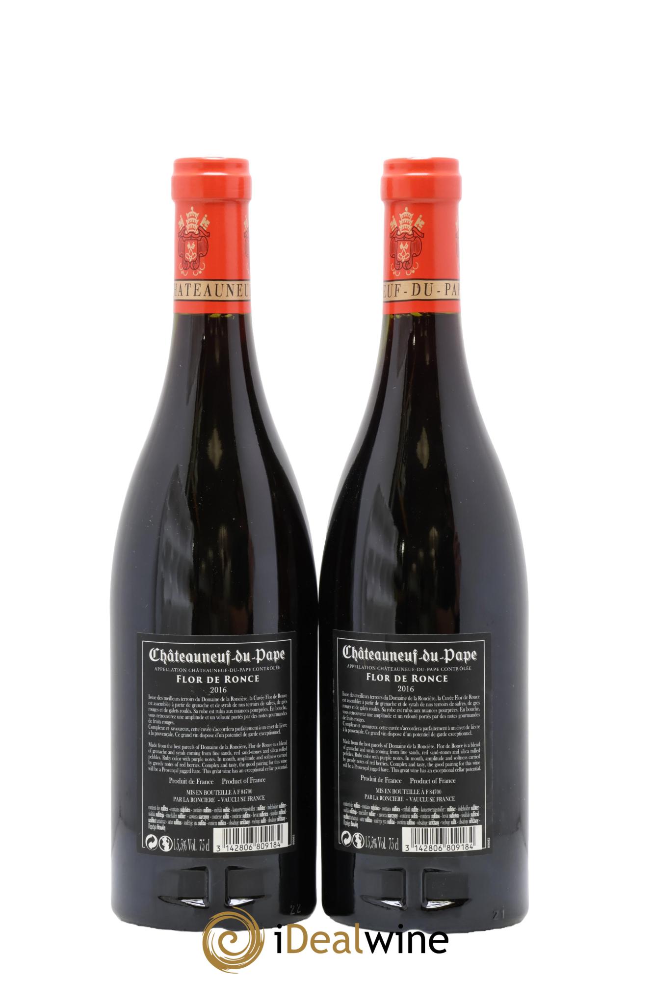 Châteauneuf-du-Pape Flor De Ronce Domaine De La Roncière 2016 - Lot de 2 bouteilles - 1