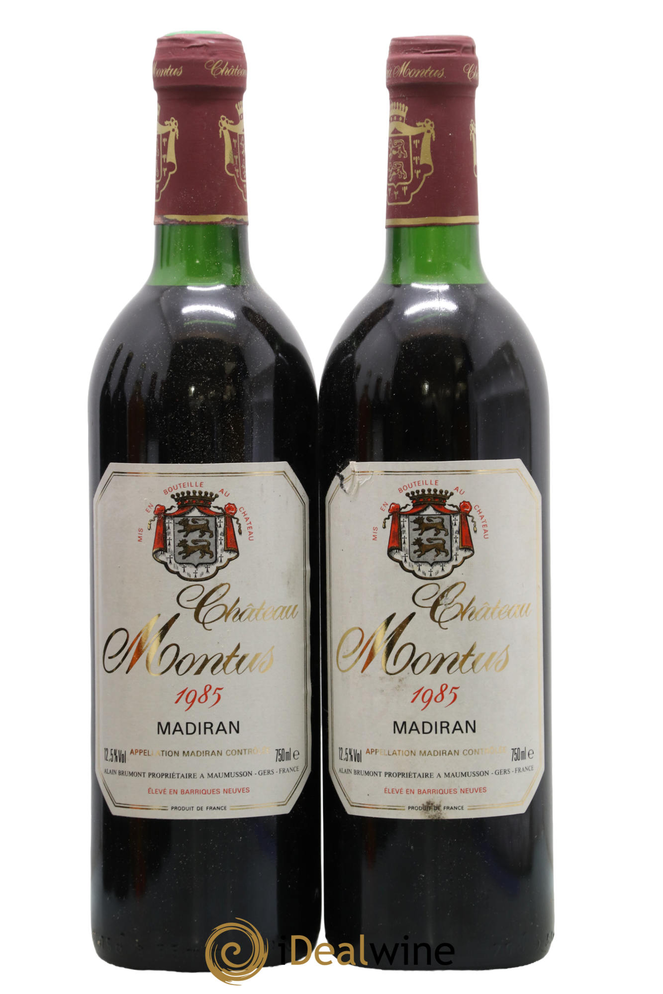 Madiran Château Montus Alain Brumont 1985 - Lot de 2 bouteilles - 0