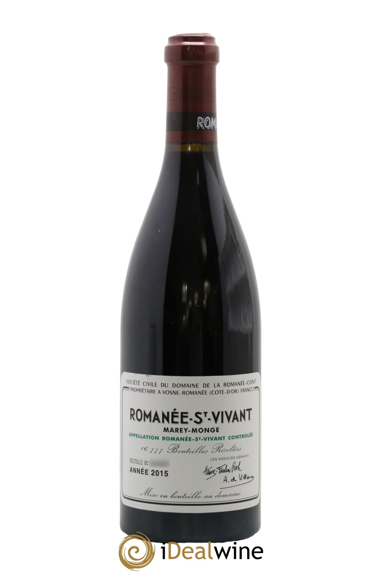 Romanée-Saint-Vivant Grand Cru Domaine de la Romanée-Conti 2015 - Lotto di 1 bottiglia - 0