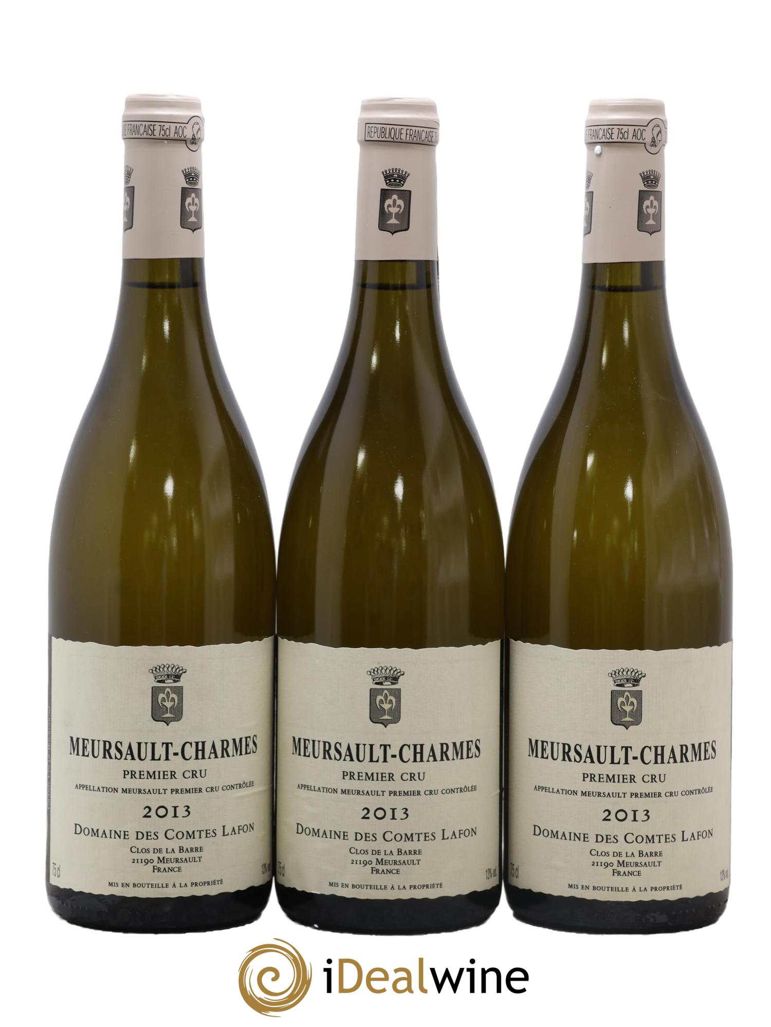 Meursault 1er Cru Charmes Comtes Lafon (Domaine des) 2013 - Posten von 3 Flaschen - 0