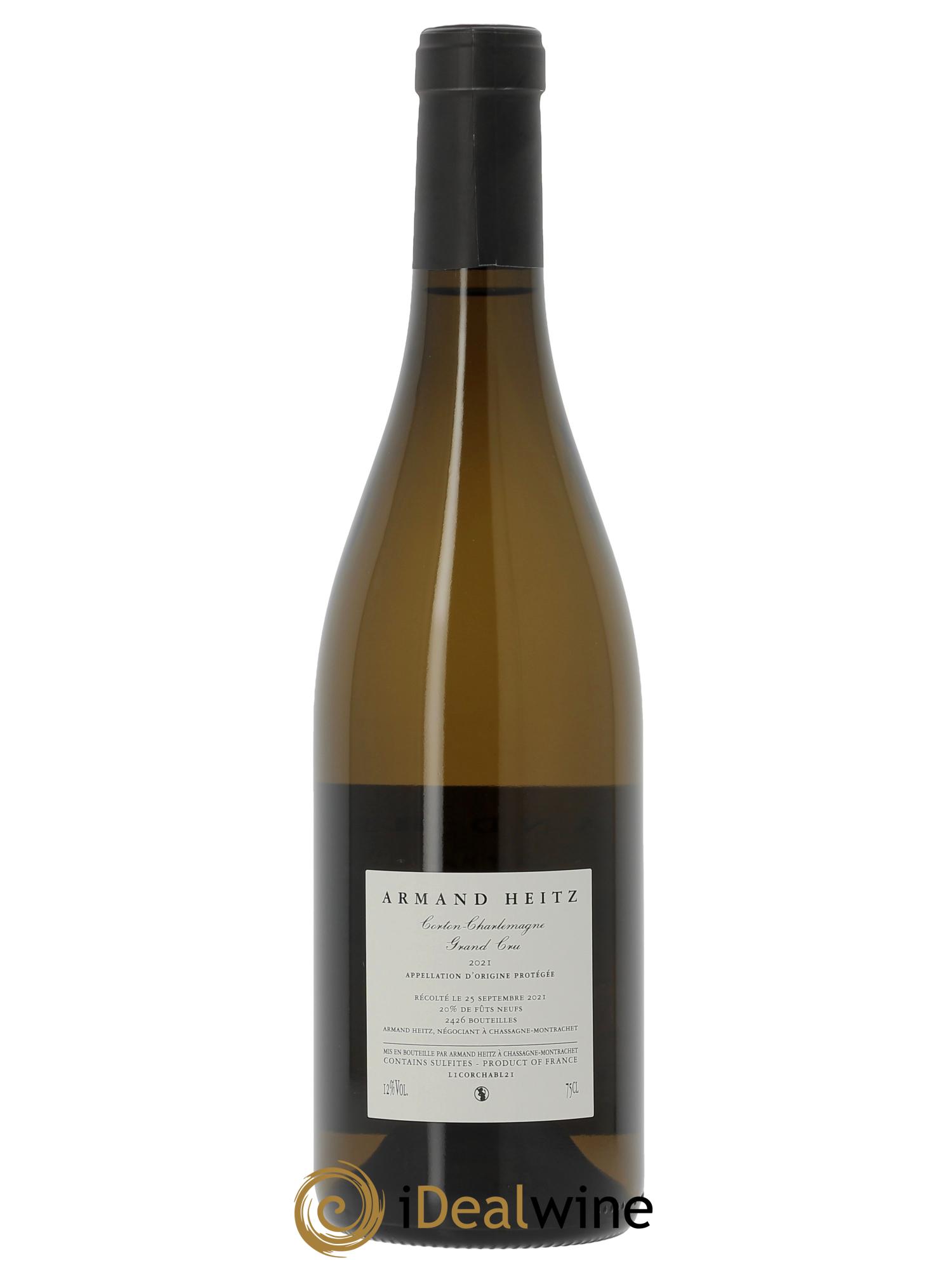 Corton-Charlemagne Grand Cru Armand Heitz 2021 - Lot de 1 bouteille - 1