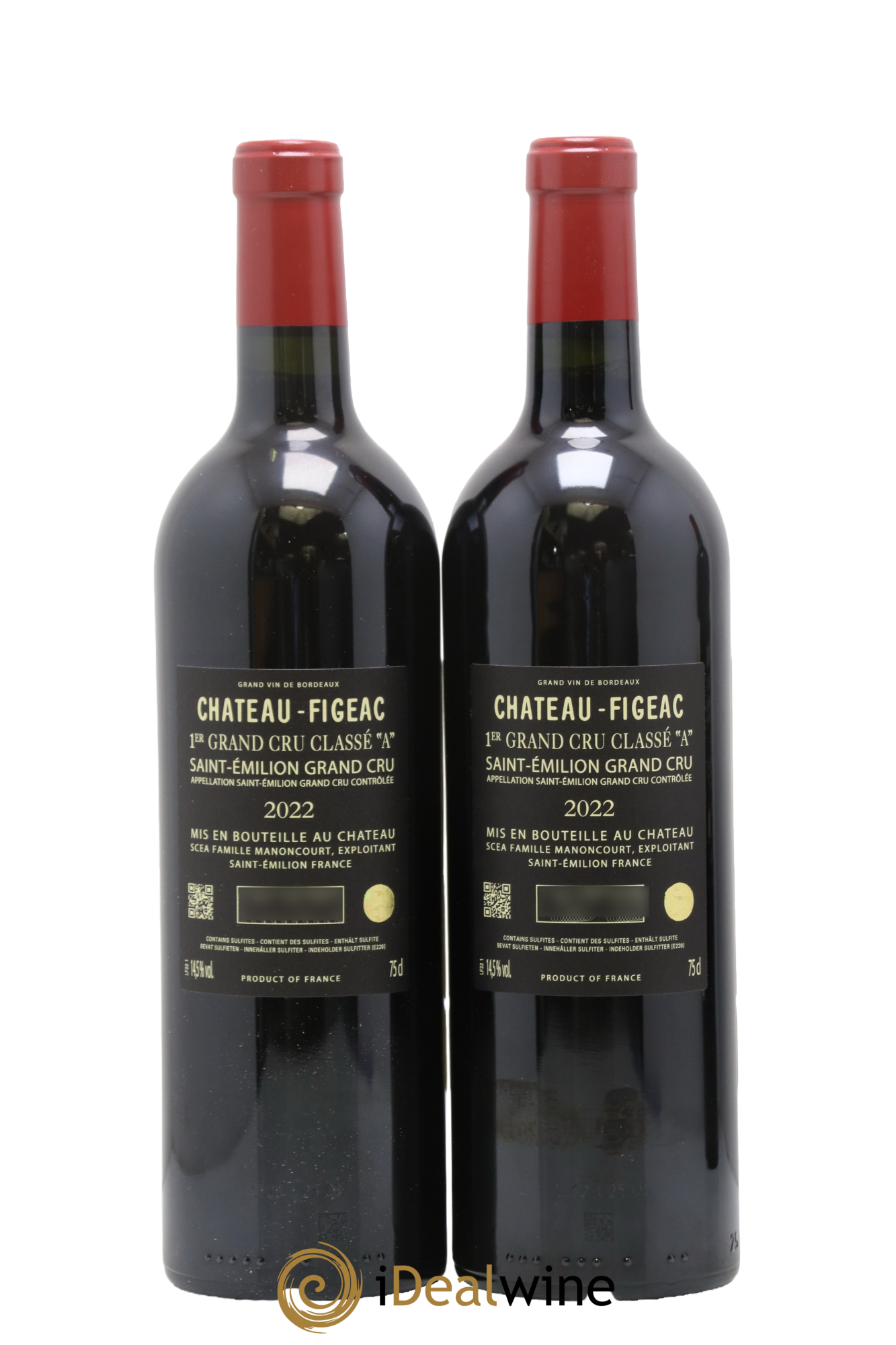Château Figeac 1er Grand Cru Classé A 2022 - Lotto di 2 bottiglie - 1
