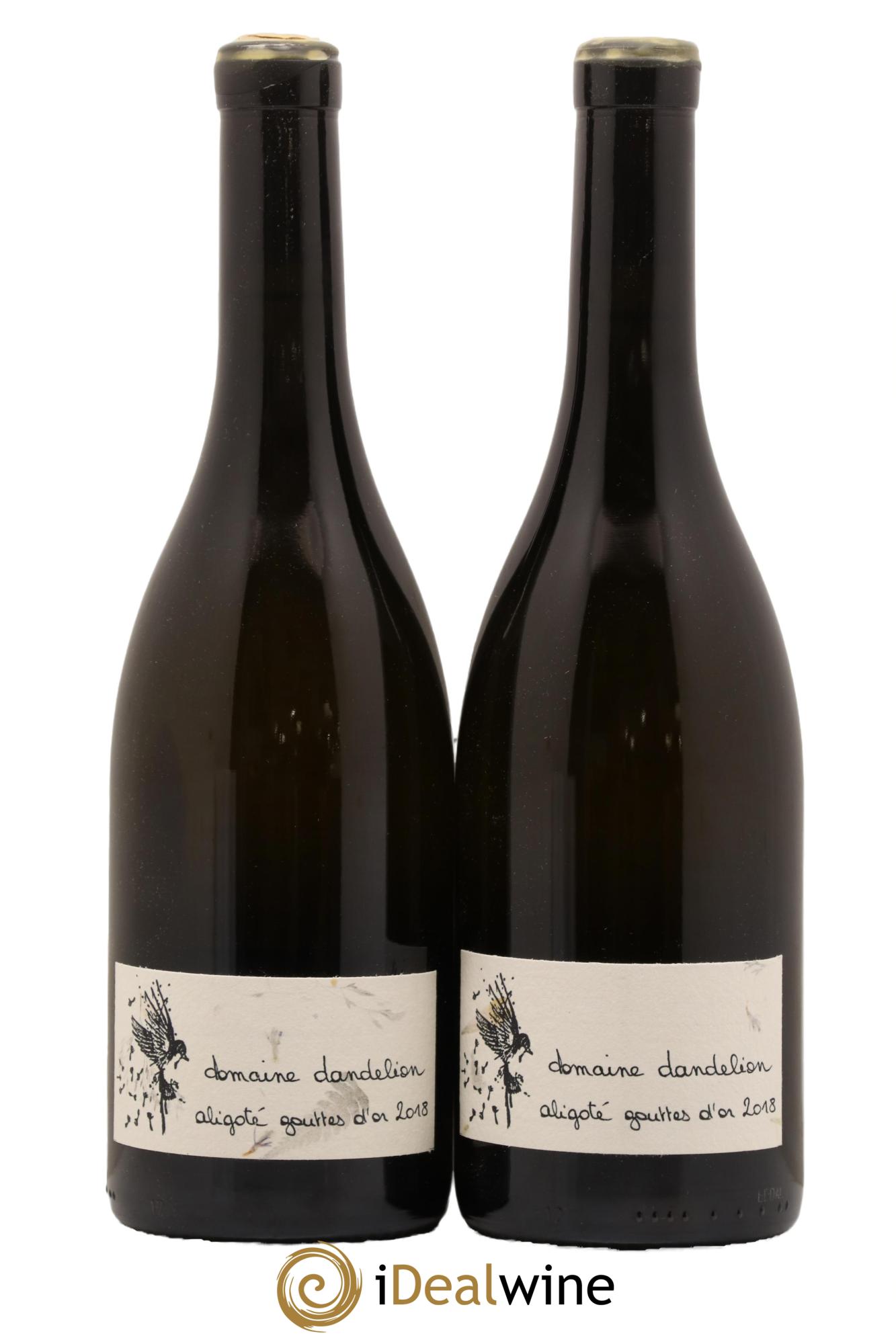Bourgogne Aligoté Gouttes d'Or Dandelion (Domaine) 2018 - Lot de 2 bouteilles - 0