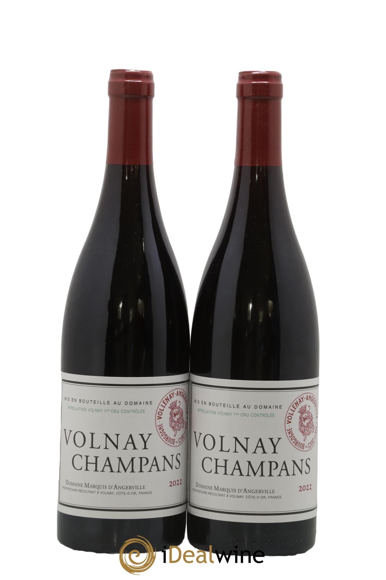 Volnay 1er Cru Champans Marquis d'Angerville (Domaine) 2022 - Lot de 2 bouteilles - 0