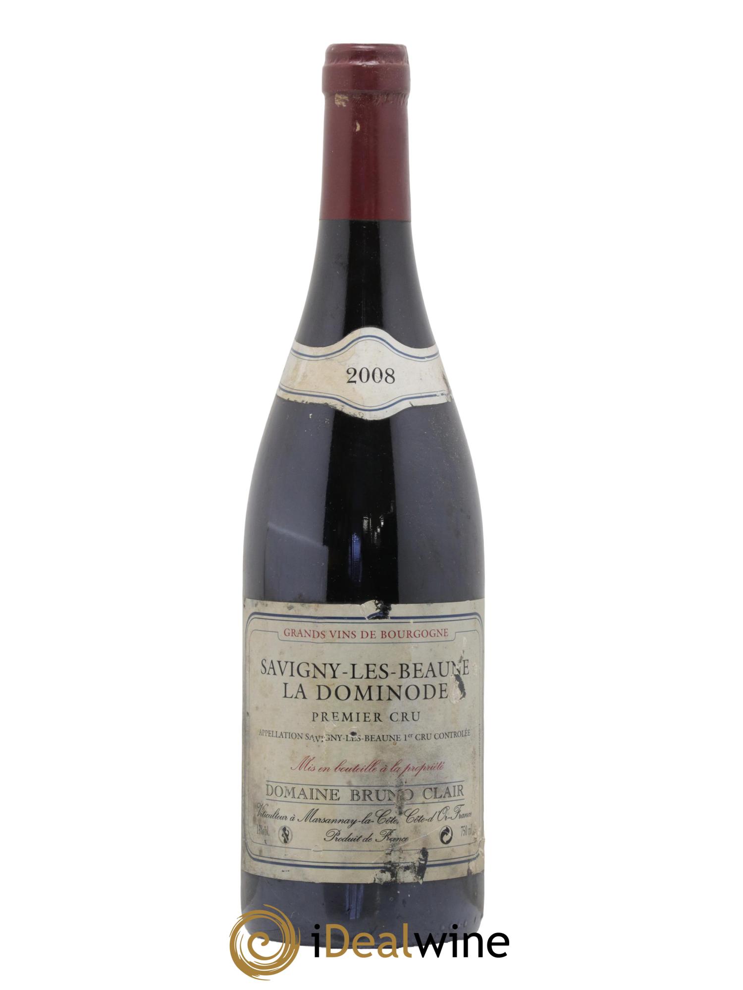 Savigny-lès-Beaune 1er Cru La Dominode Bruno Clair (Domaine) 2008 - Lot de 1 bouteille - 0