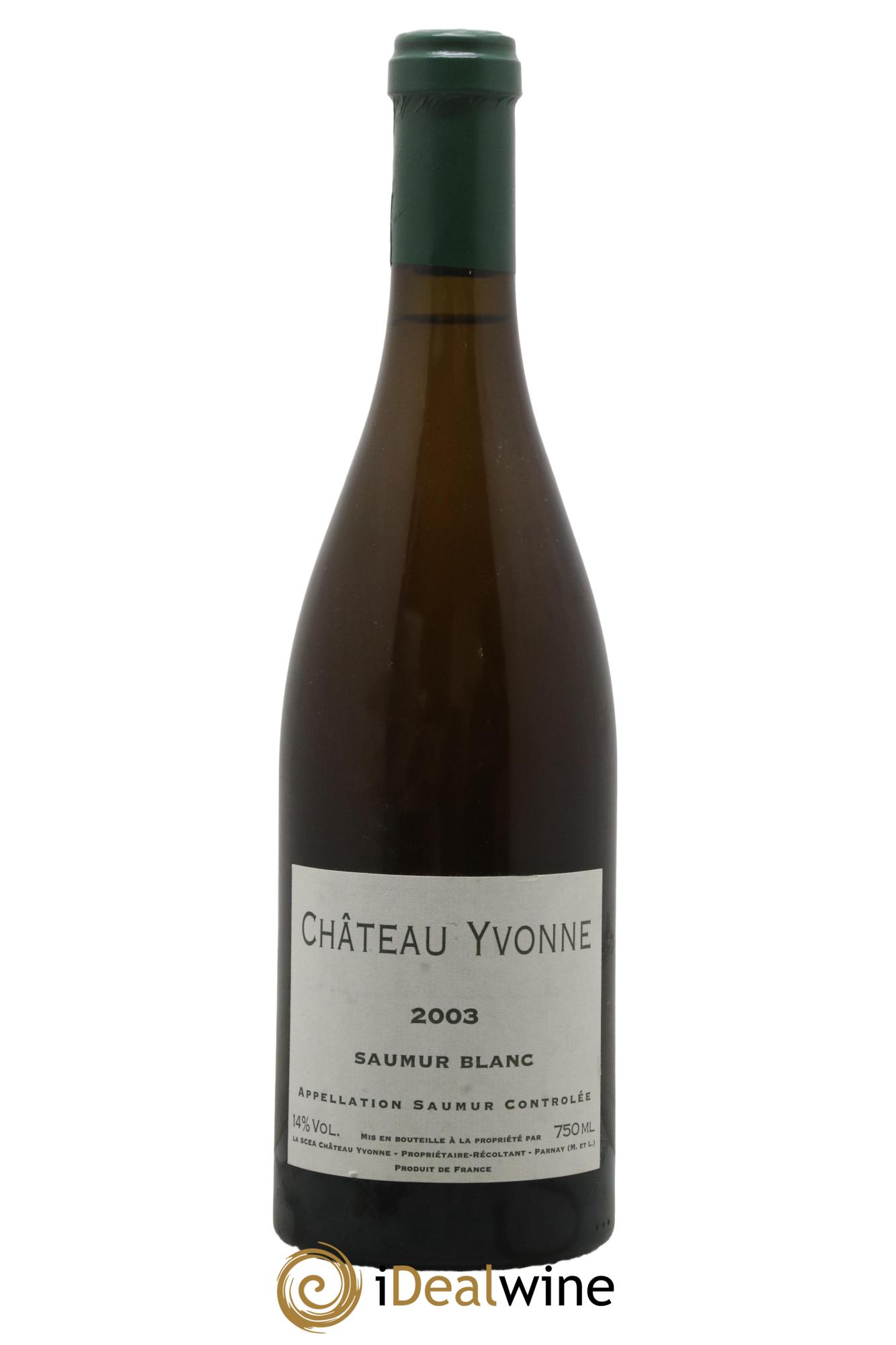 Saumur Château Yvonne 2003 - Lot de 1 bouteille - 0