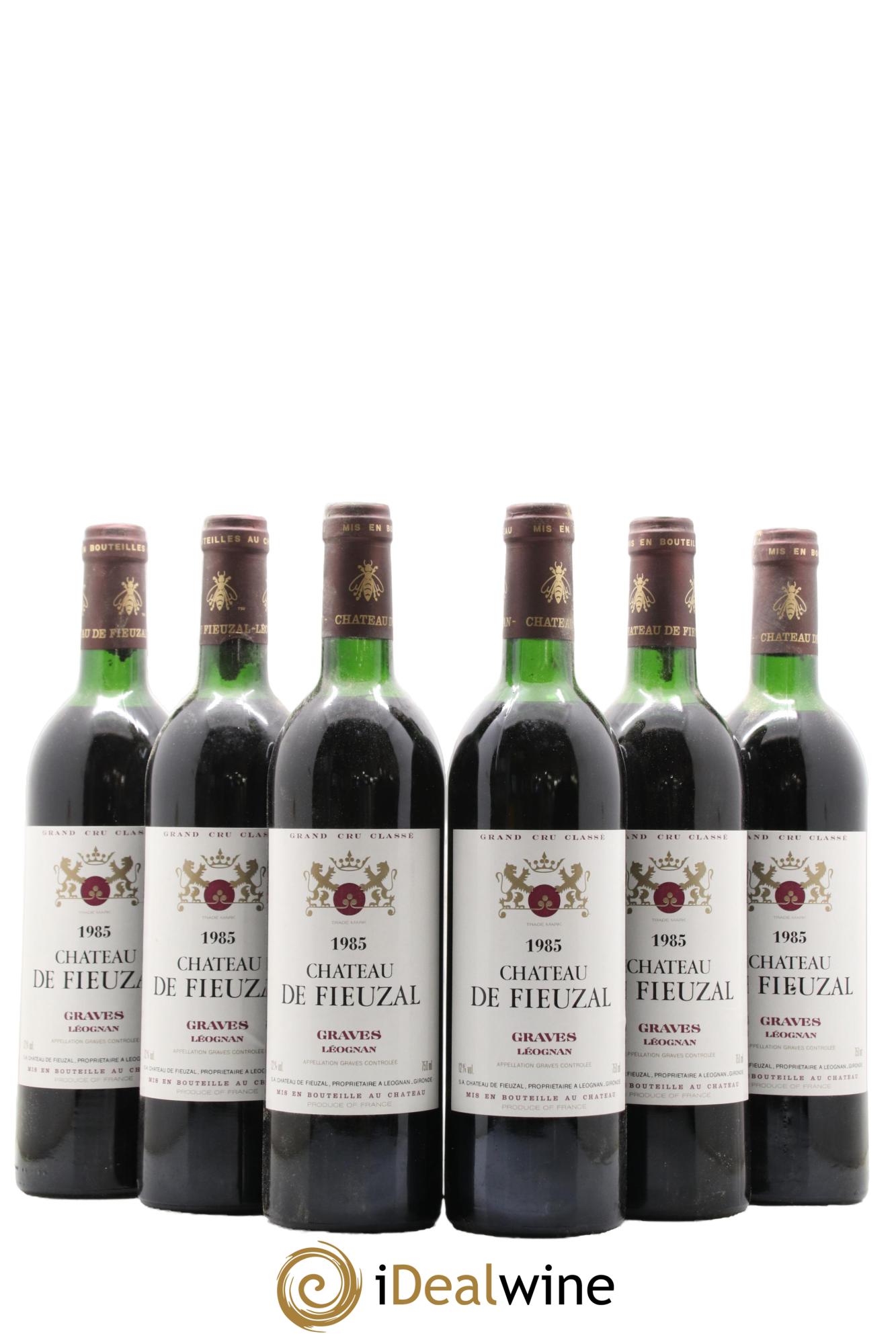 Château de Fieuzal Cru Classé de Graves 1985 - Lot de 6 bouteilles - 0