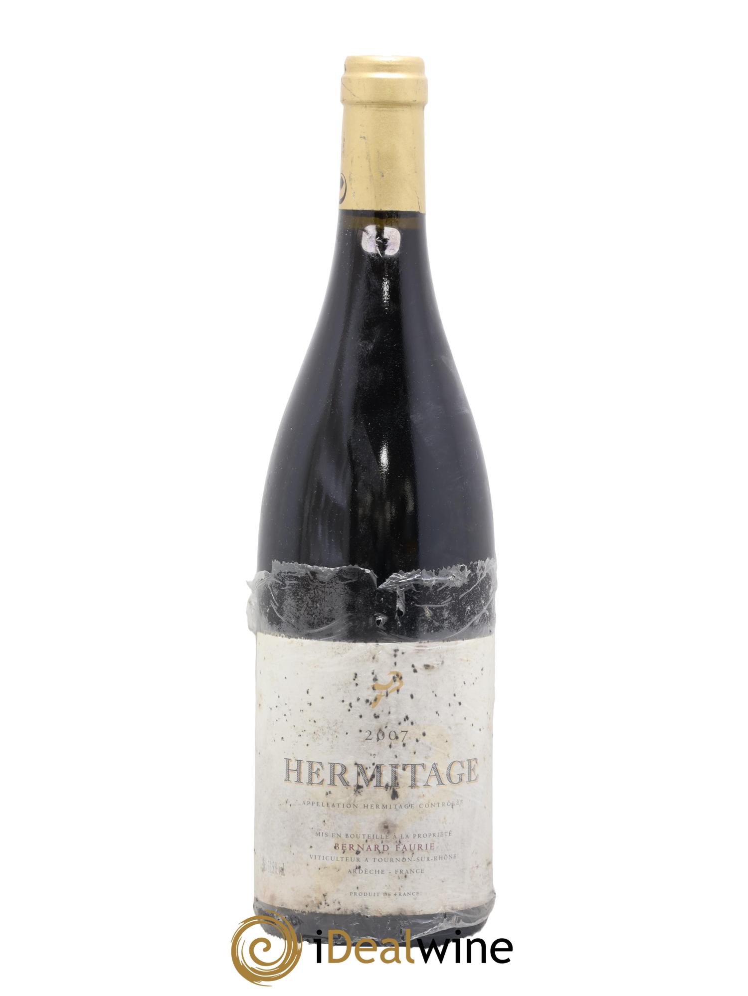 Hermitage Bessards Méal (capsule dorée) Bernard Faurie 2007 - Lot de 1 bouteille - 0