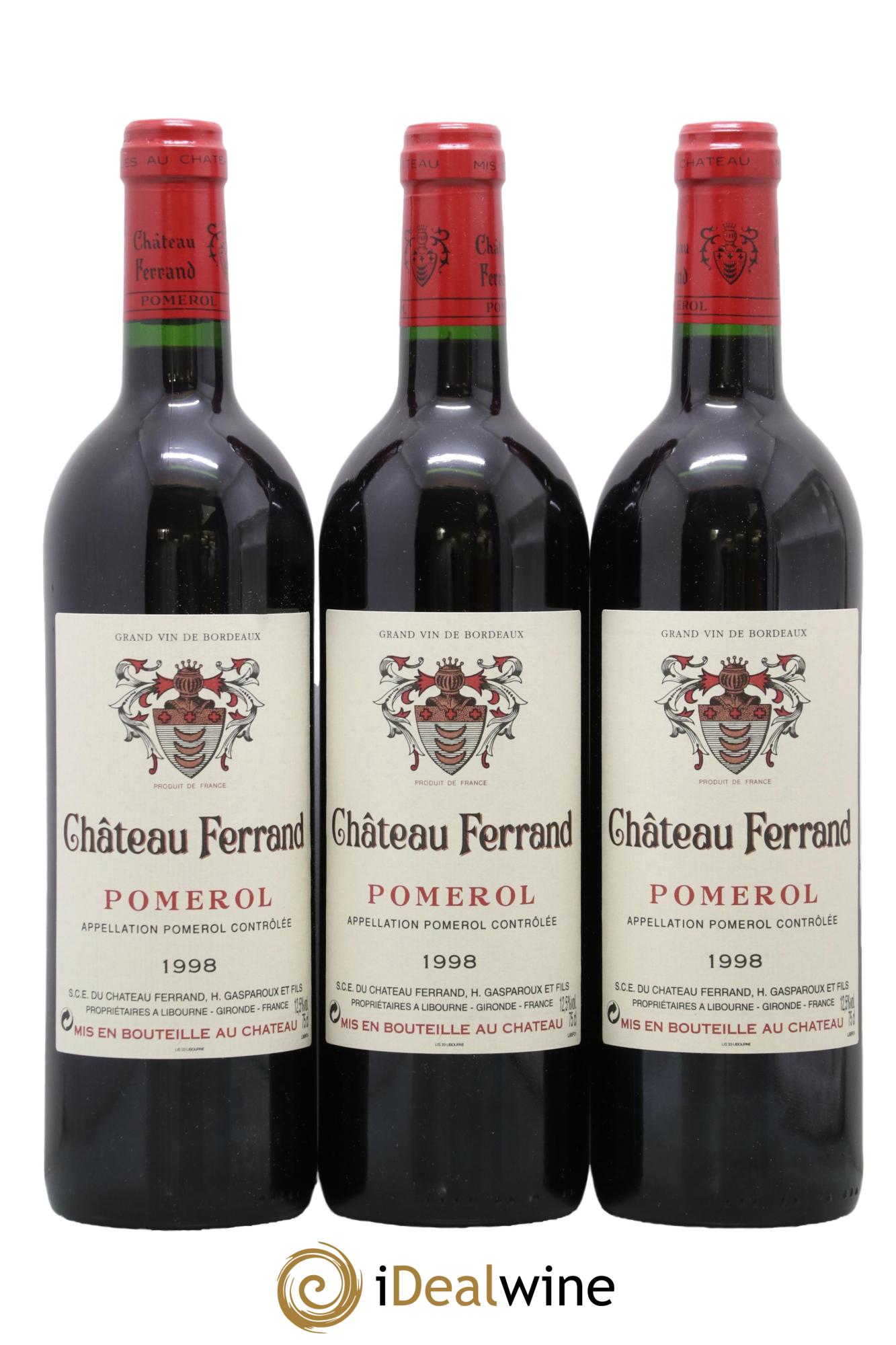 Château Ferrand 1998 - Posten von 3 Flaschen - 0