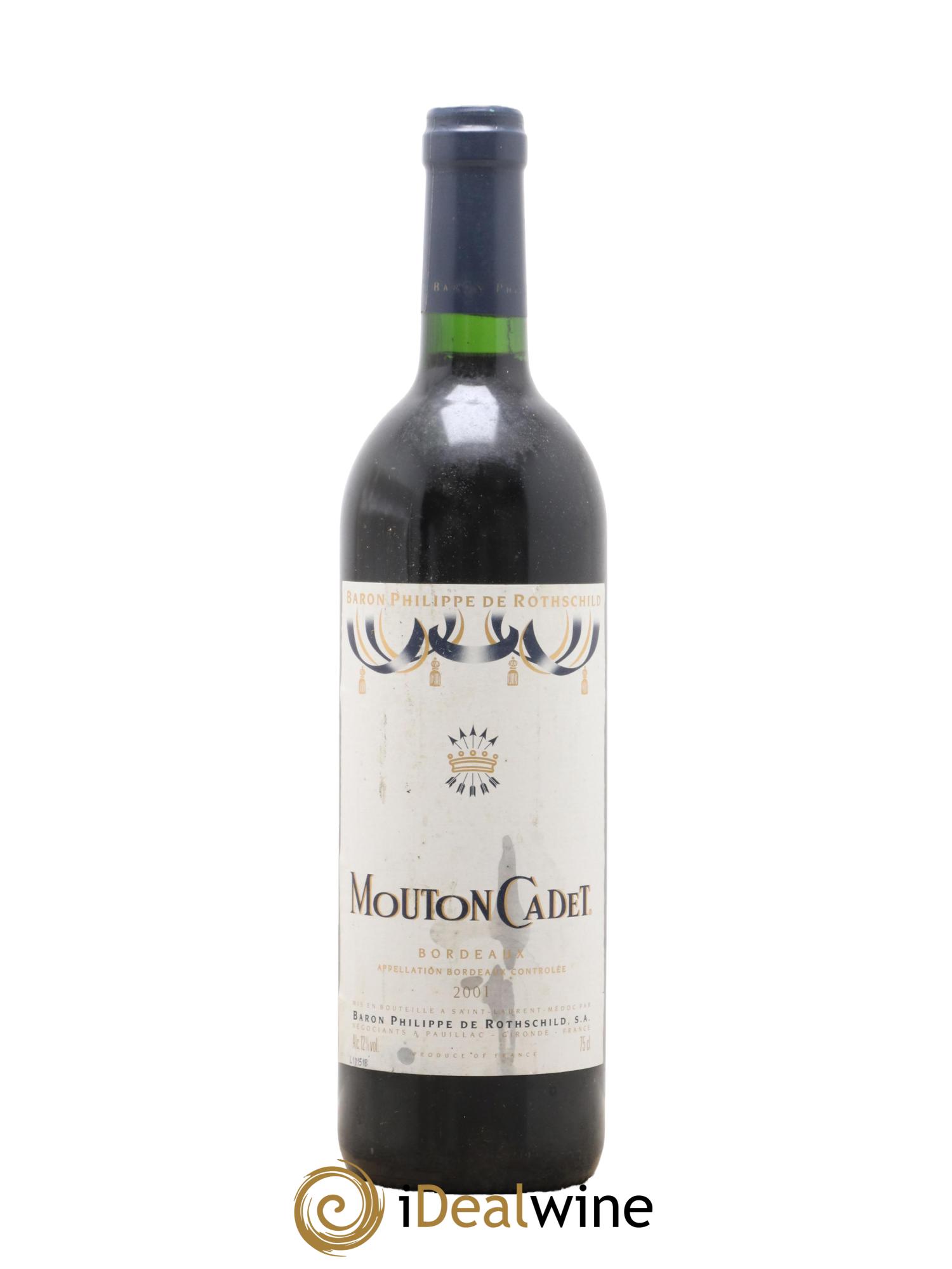 Château Mouton Cadet 2001 - Lot de 1 bouteille - 0