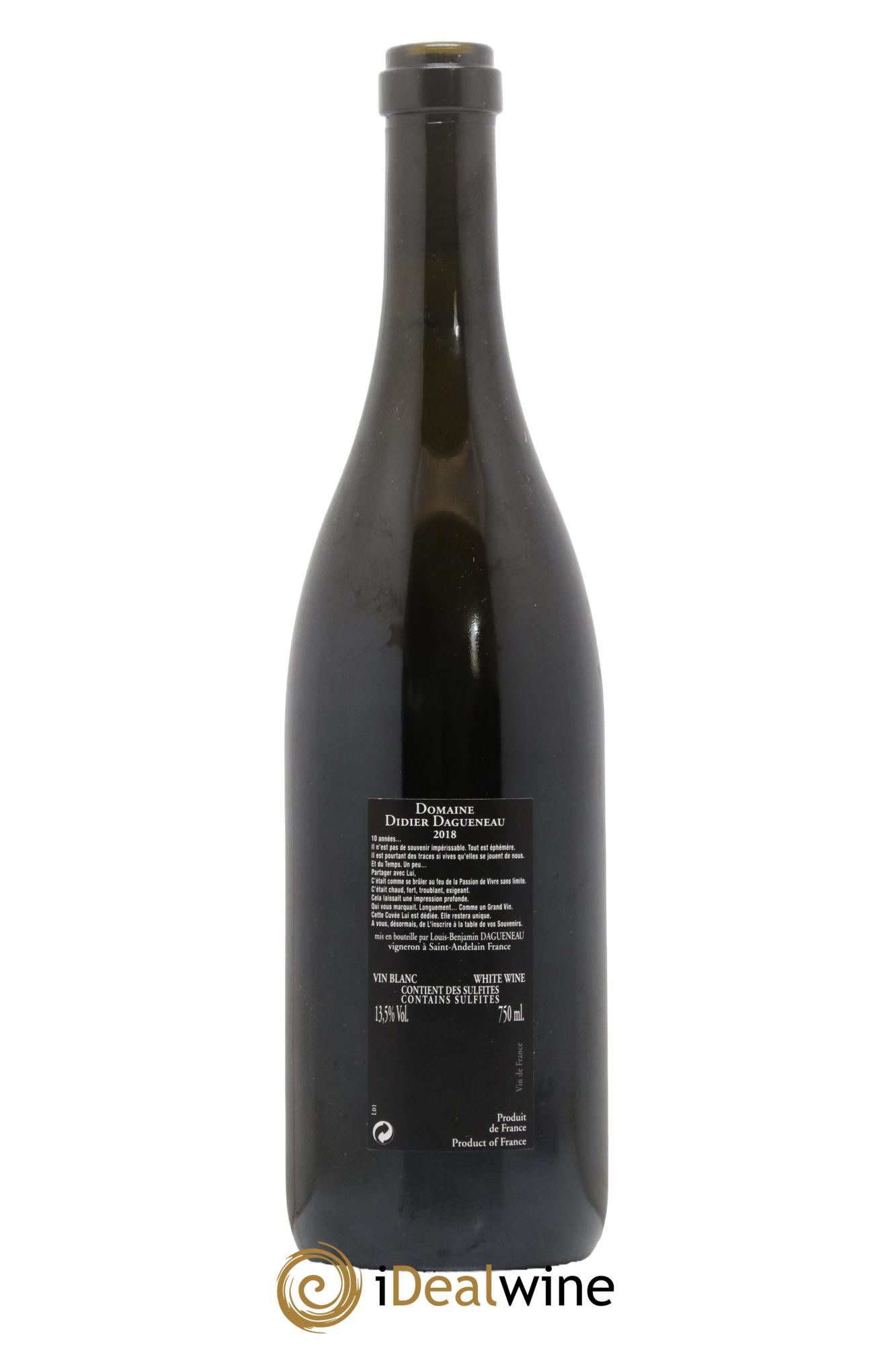 Vin de France Memento Mori Dagueneau 2018 - Lot de 1 bouteille - 2