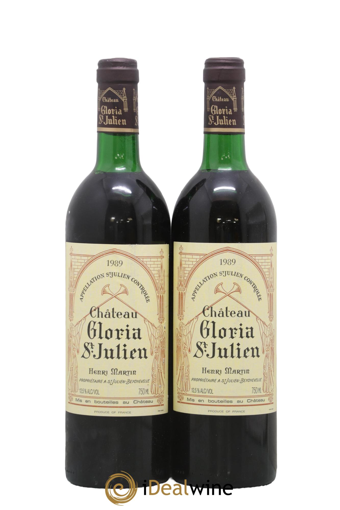 Château Gloria 1989 - Lot de 2 bouteilles - 0