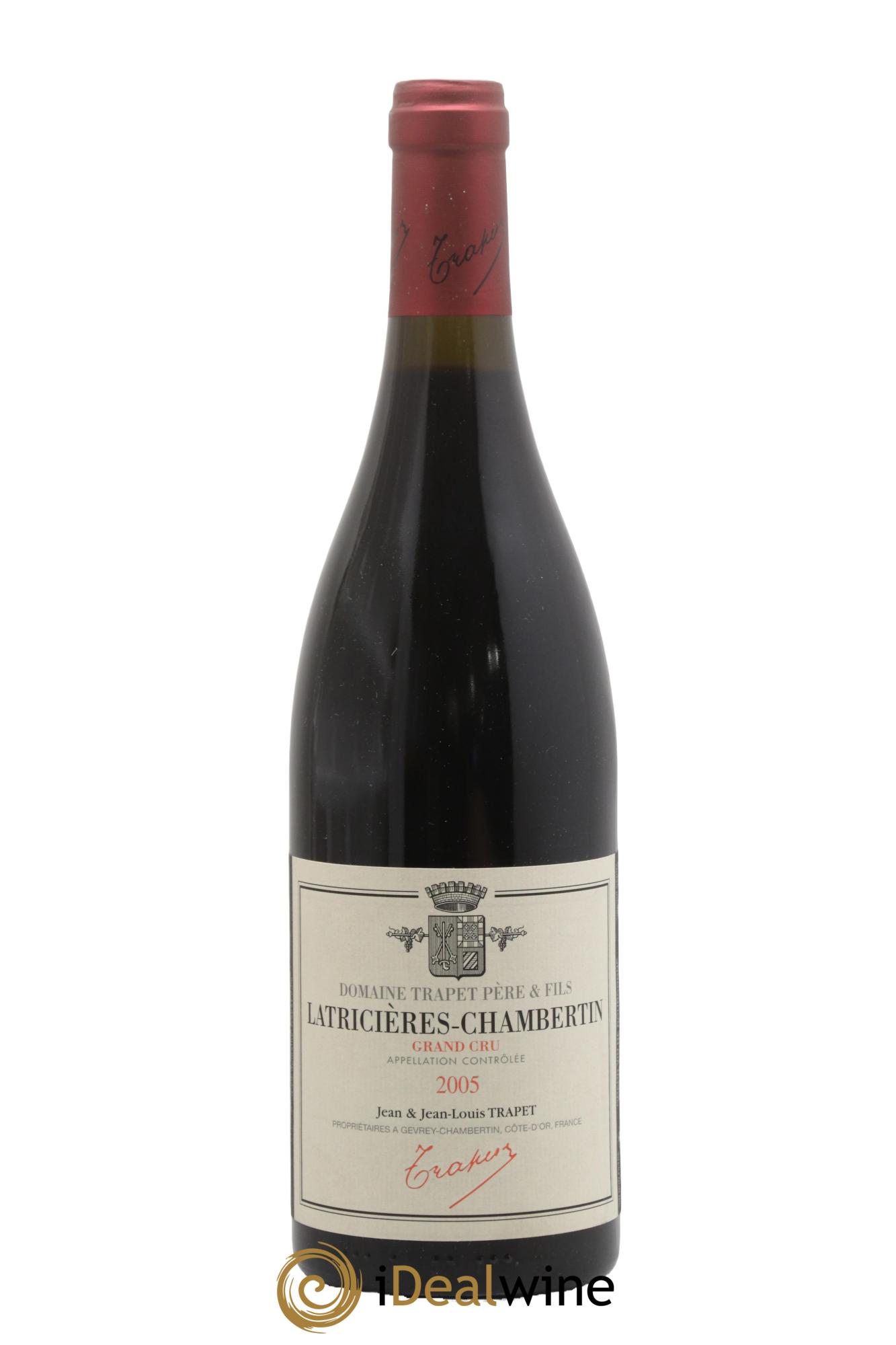 Latricières-Chambertin Grand Cru Domaine Trapet 2005 - Lot de 1 bouteille - 0