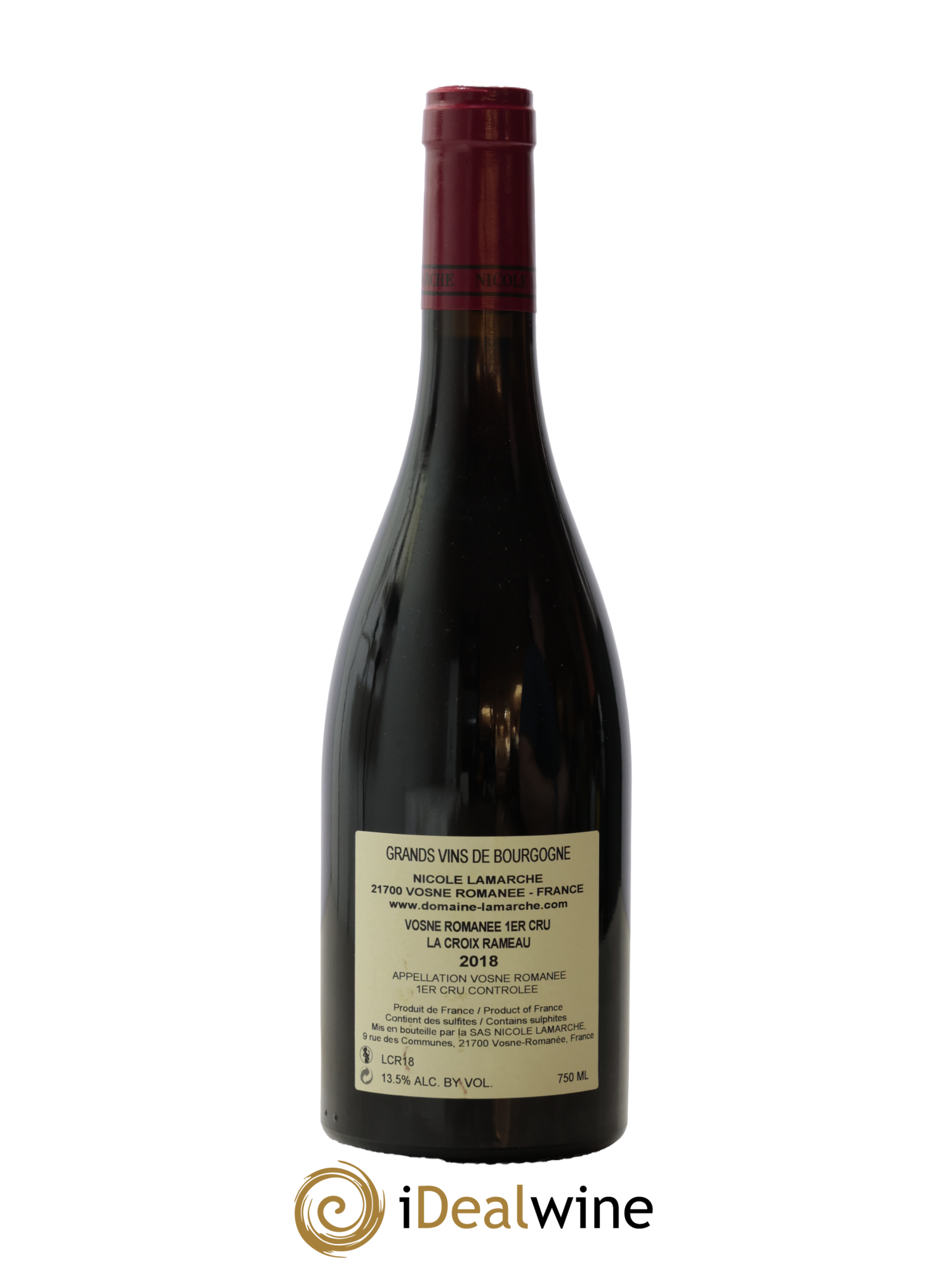 Vosne-Romanée 1er Cru La Croix Rameau Lamarche (Domaine) 2018 - Lot de 1 bouteille - 1