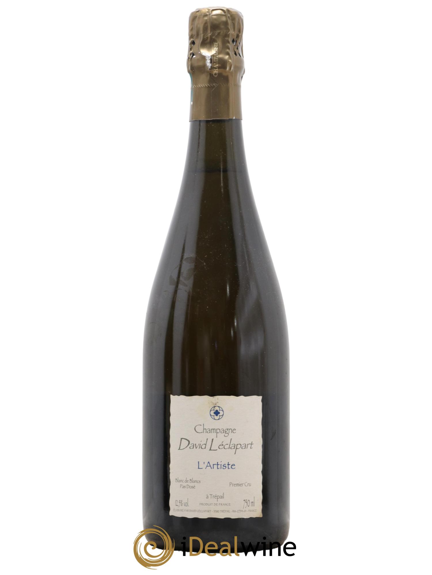 L'Artiste Blanc de Blancs 1er Cru Extra-Brut David Leclapart - Lotto di 1 bottiglia - 0