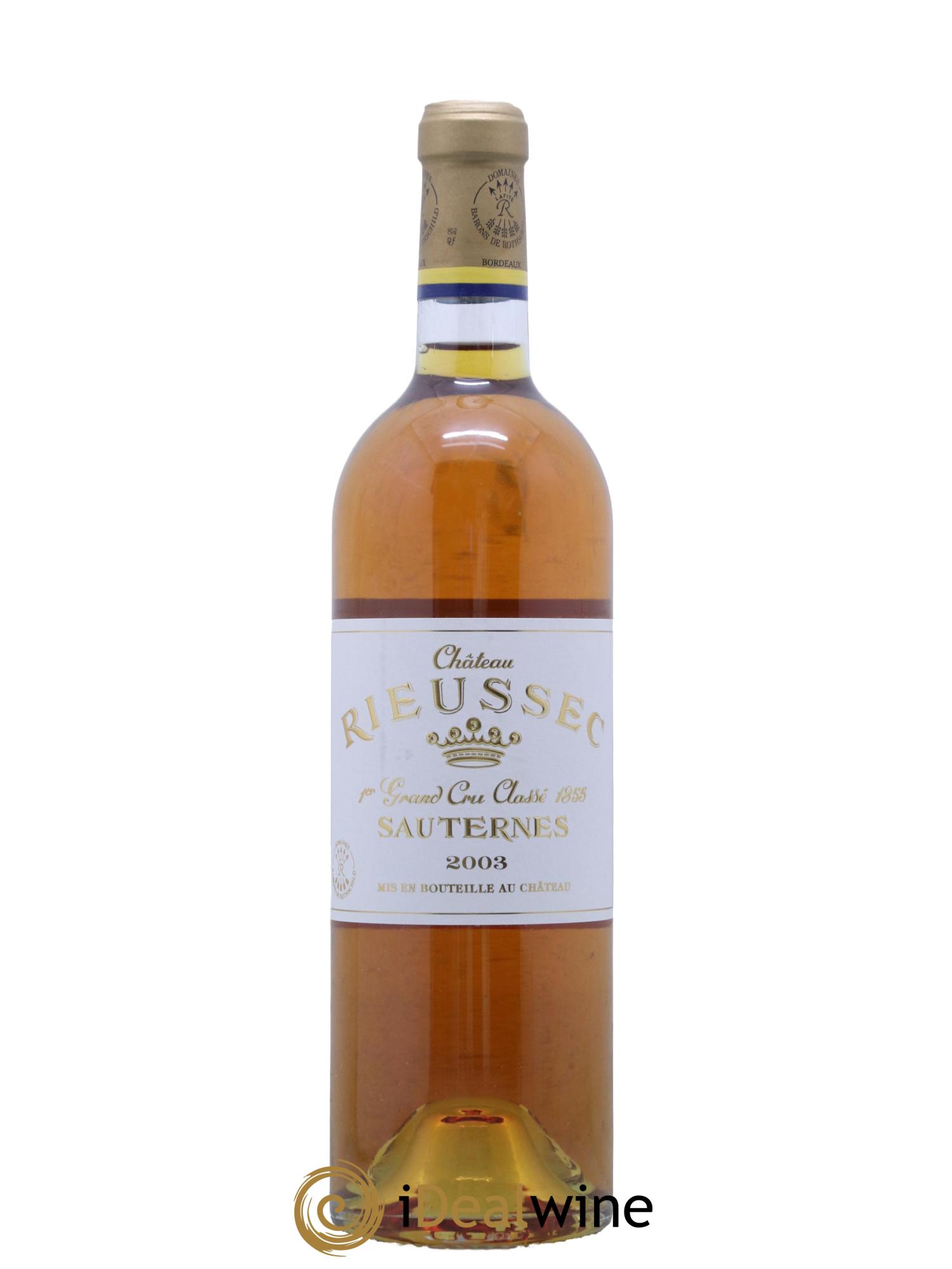 Château Rieussec 1er Grand Cru Classé 2003 - Posten von 1 Flasche - 0