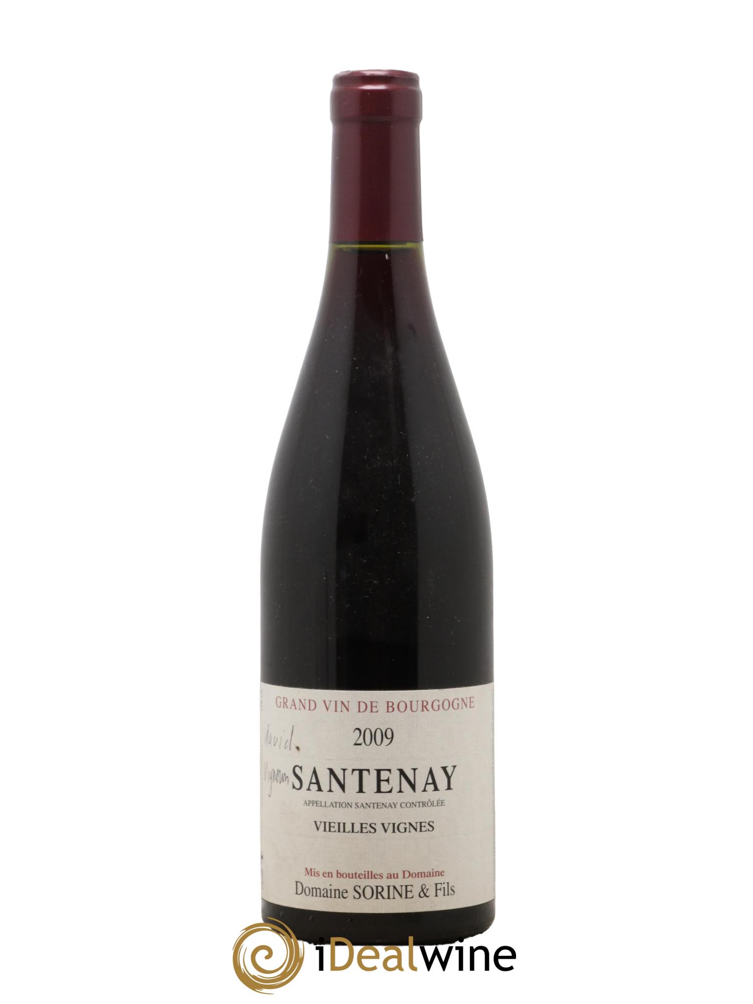 Santenay Vieilles Vignes Domaine Sorine et Fils 2009 - Lot de 1 bouteille - 0