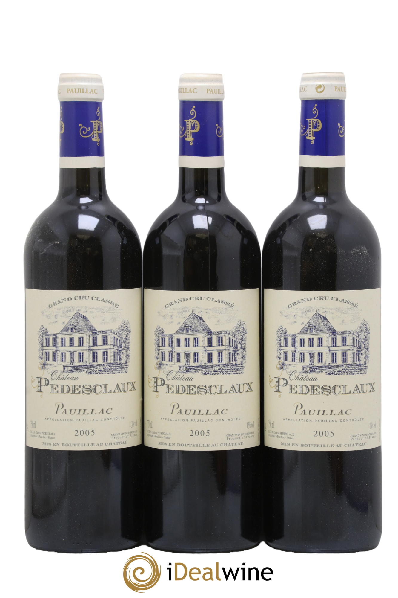 Château Pedesclaux 5ème Grand Cru Classé 2005 - Lot of 3 bottles - 0