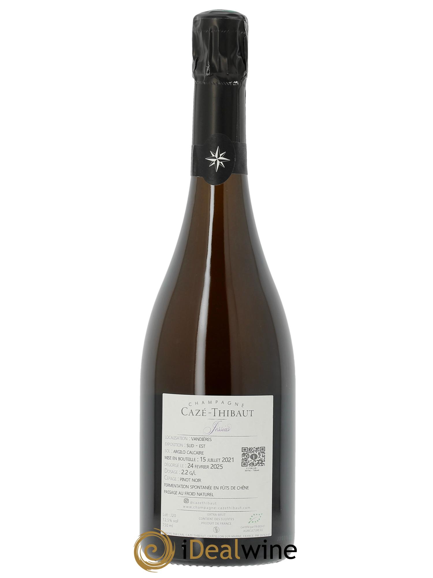Jossias Extra-Brut Cazé Thibaut 2020 - Lotto di 1 bottiglia - 1