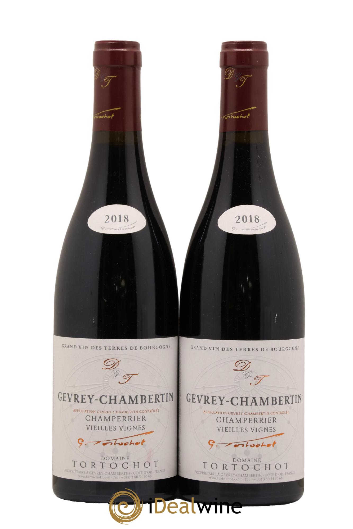 Gevrey-Chambertin Champerrier Vieilles Vignes Domaine Chantal Tortochot 2018 - Lot de 2 bouteilles - 0