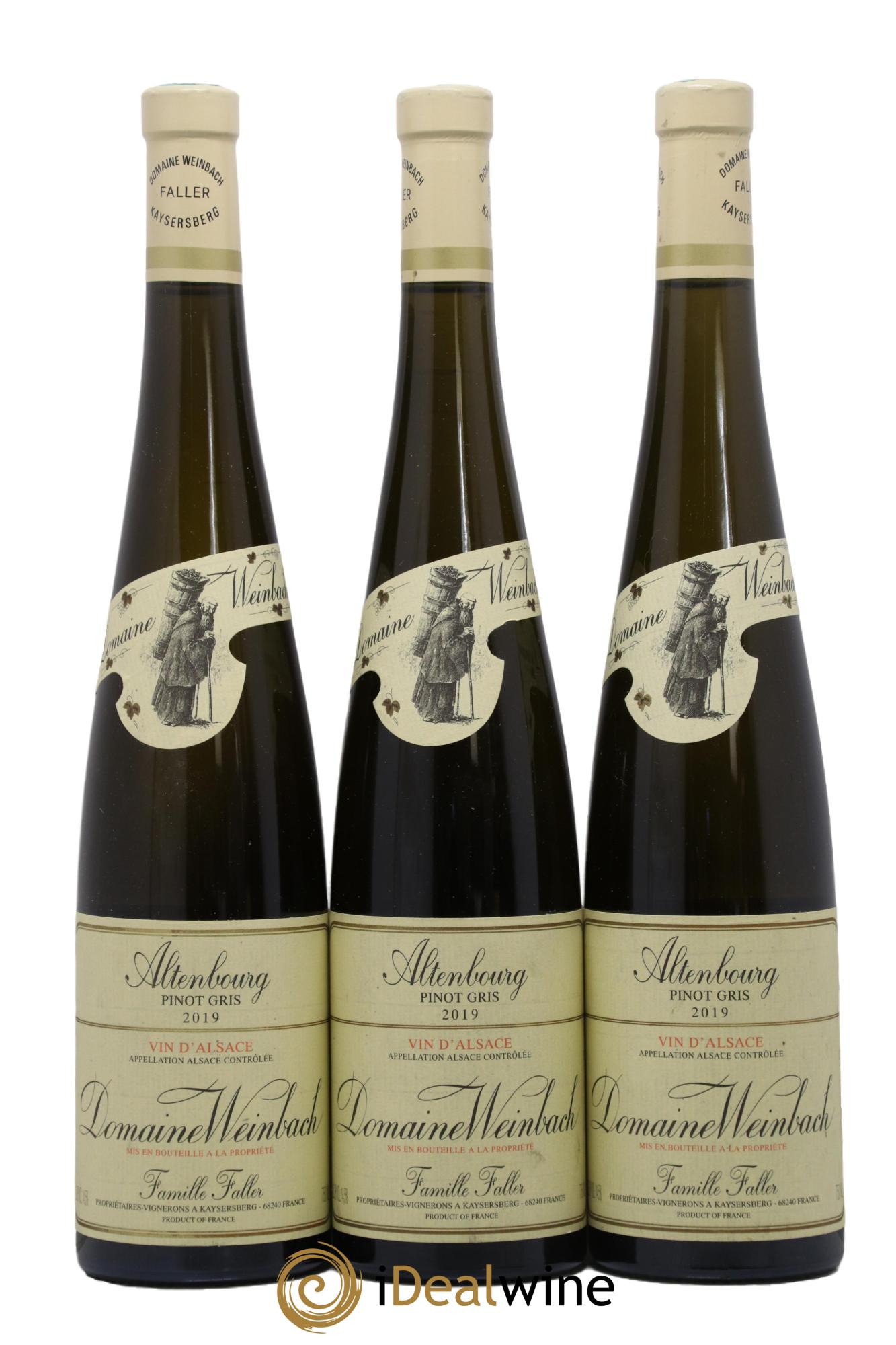 Alsace Pinot Gris Altenbourg Weinbach (Domaine) 2019 - Lot de 3 bouteilles - 0