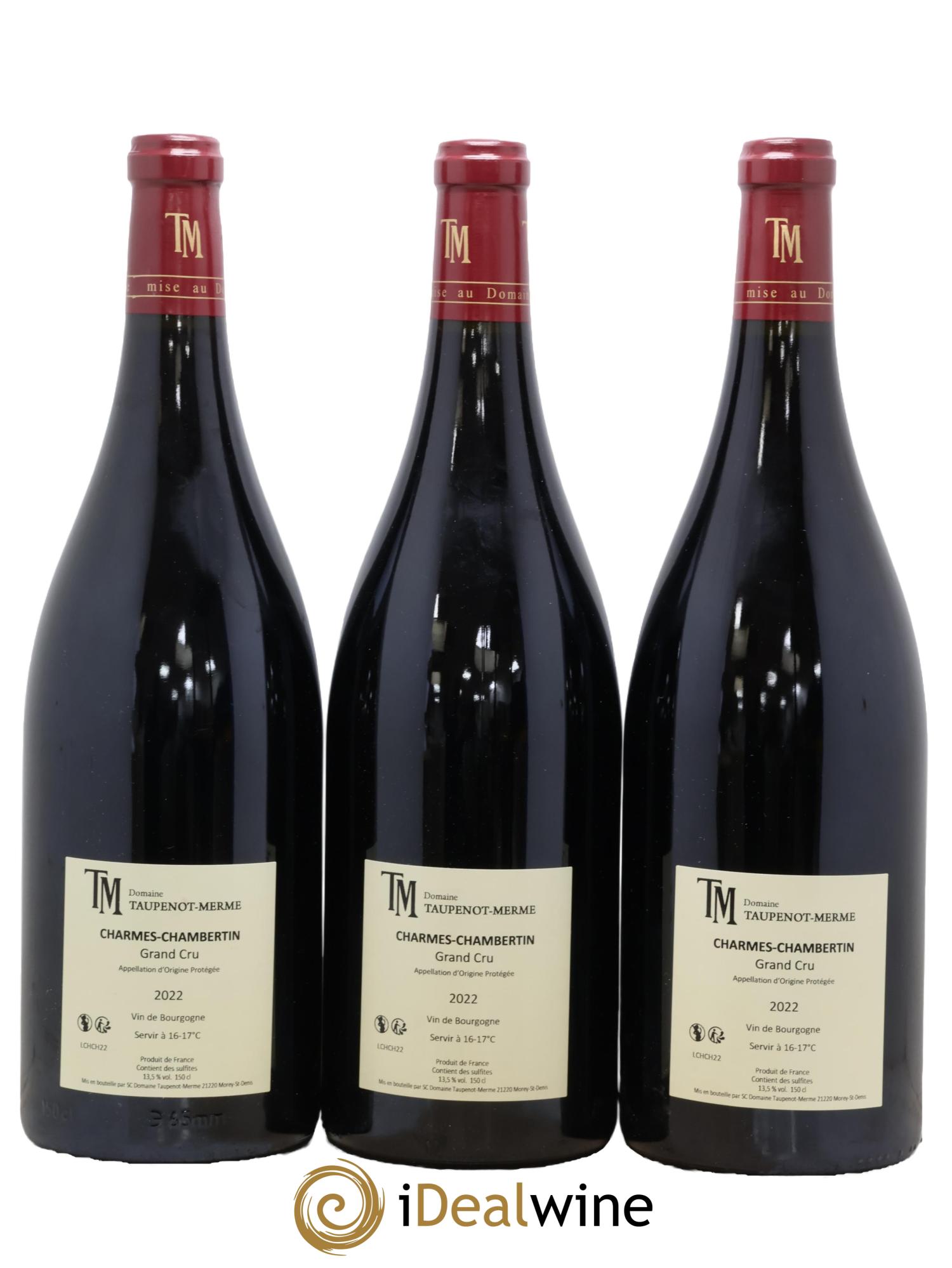 Charmes-Chambertin Grand Cru Taupenot-Merme 2022 - Lot de 3 magnums - 1