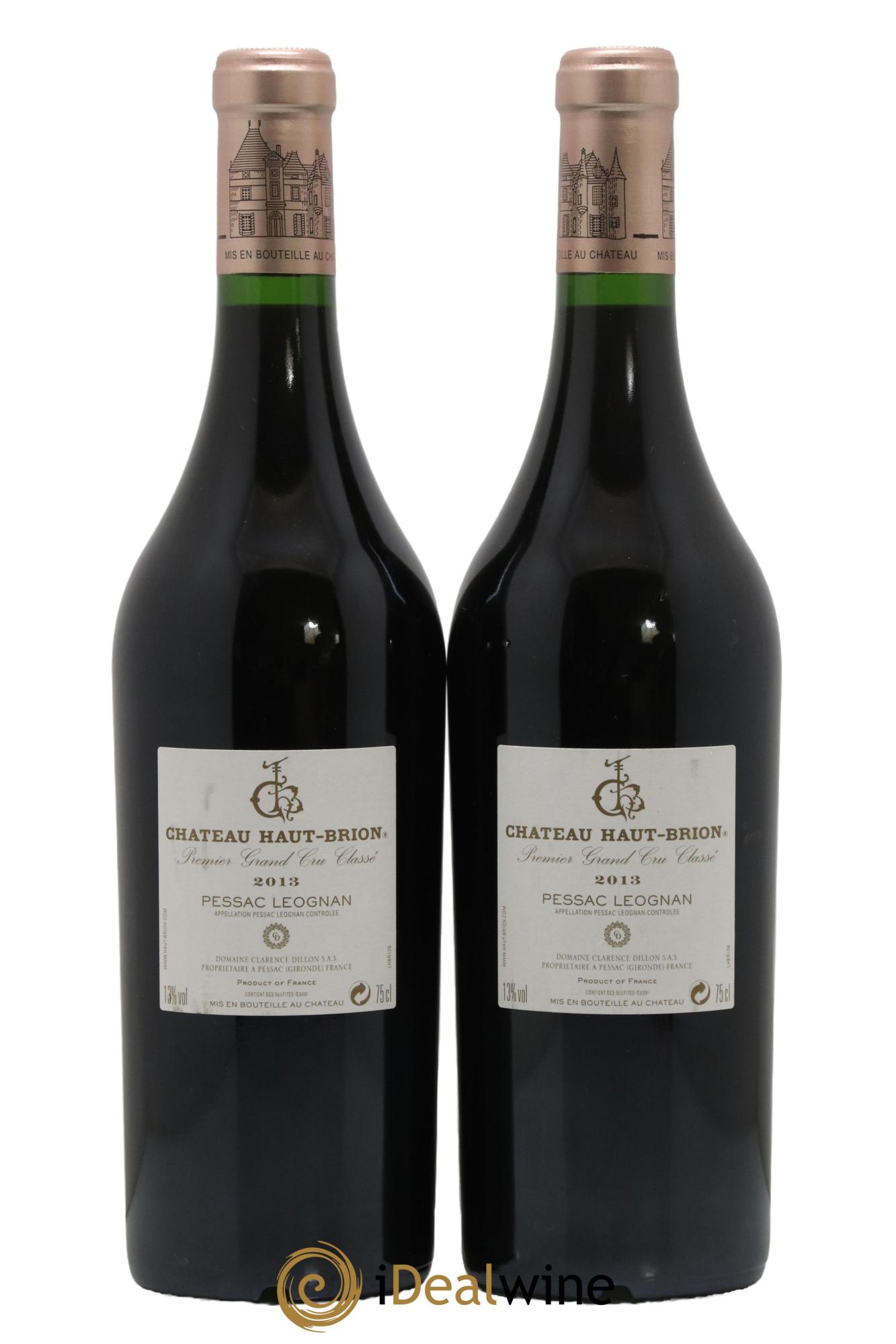 Château Haut Brion 1er Grand Cru Classé  2013 - Lot of 2 bottles - 1