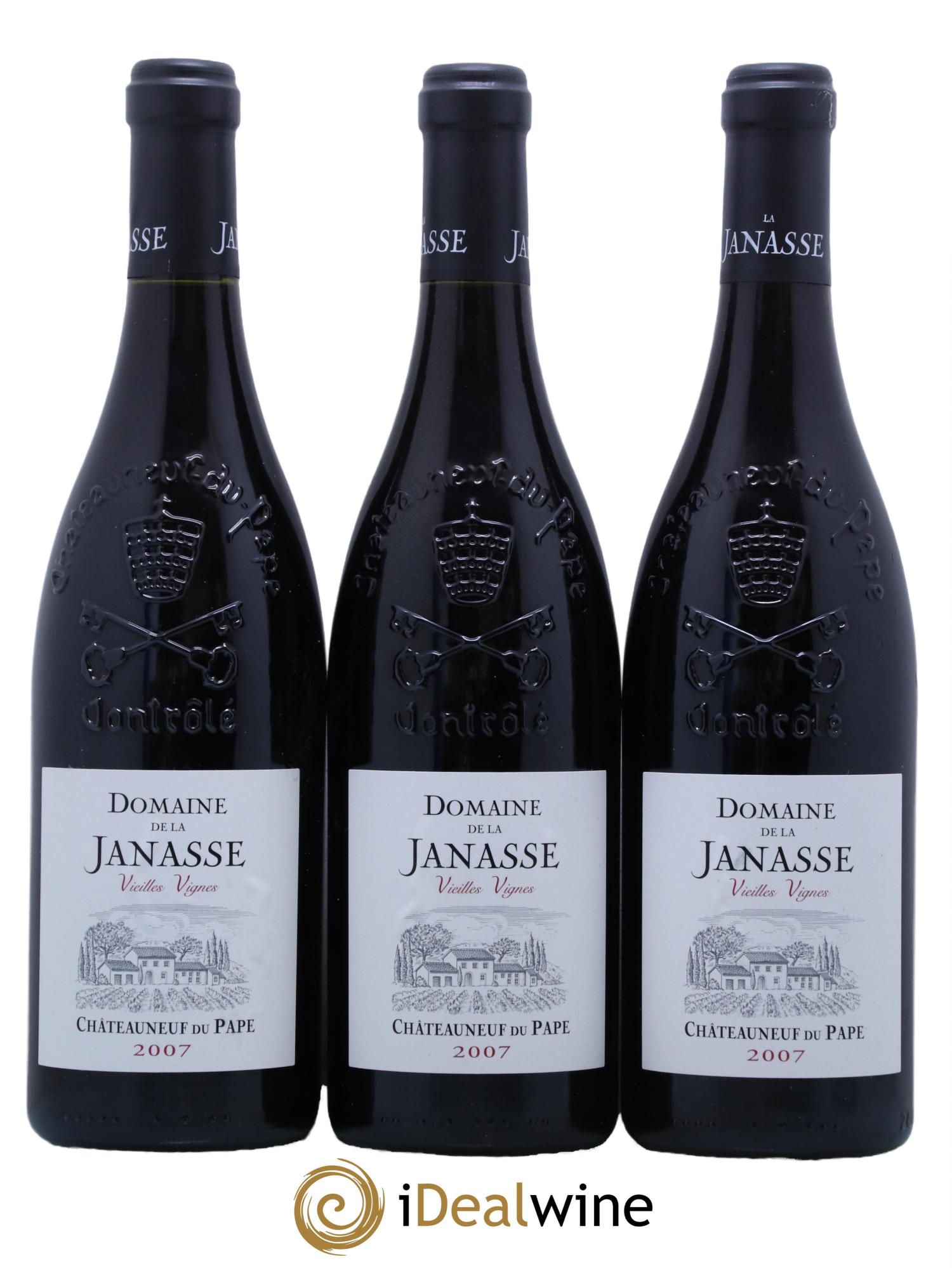 Châteauneuf-du-Pape Cuvée Vieilles Vignes La Janasse (Domaine de) 2007 - Posten von 12 Flaschen - 4