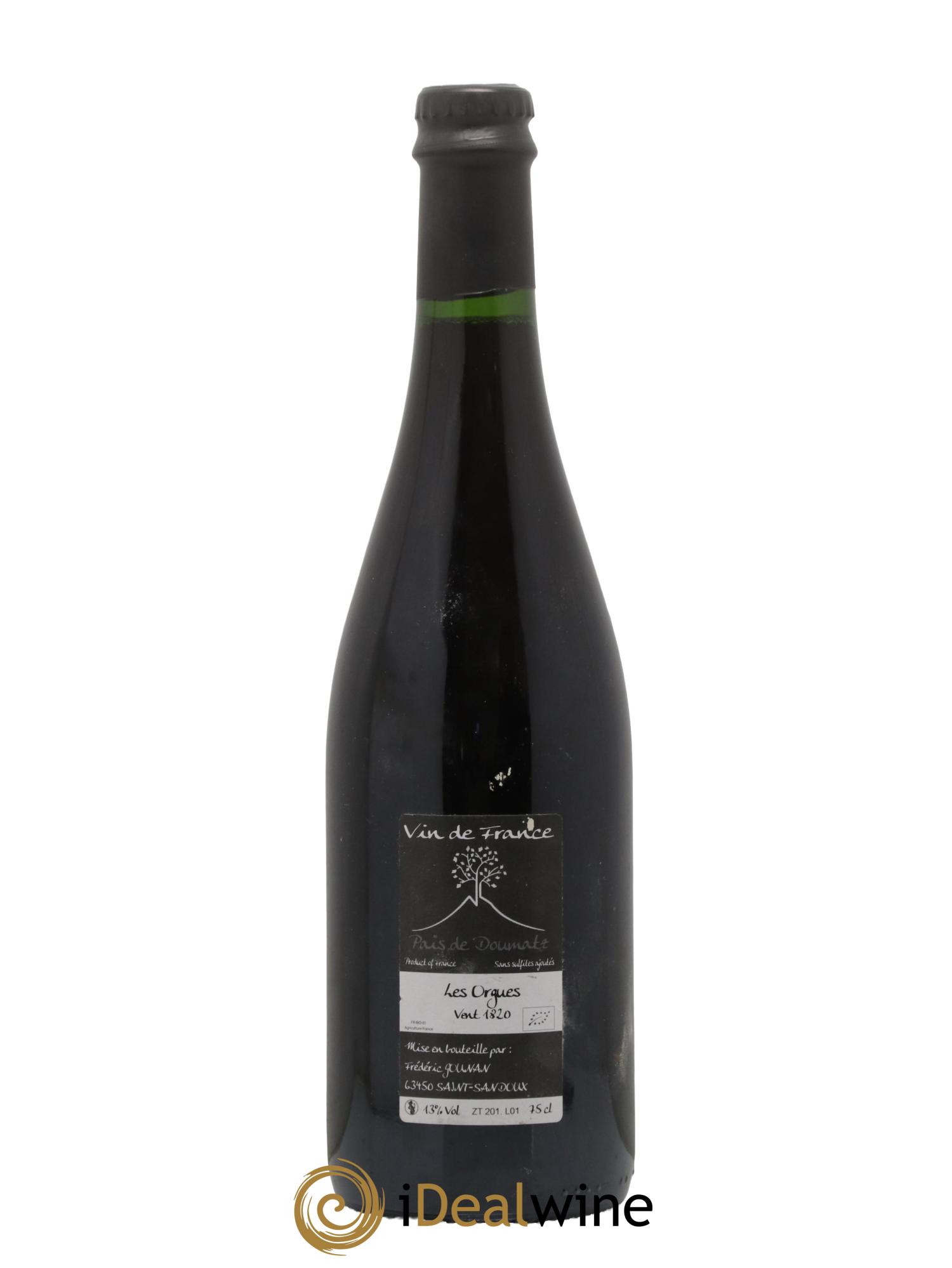 Vin de France Les Orgues Vignoble de l'Arbre Blanc 2018 - Lot de 1 bouteille - 1