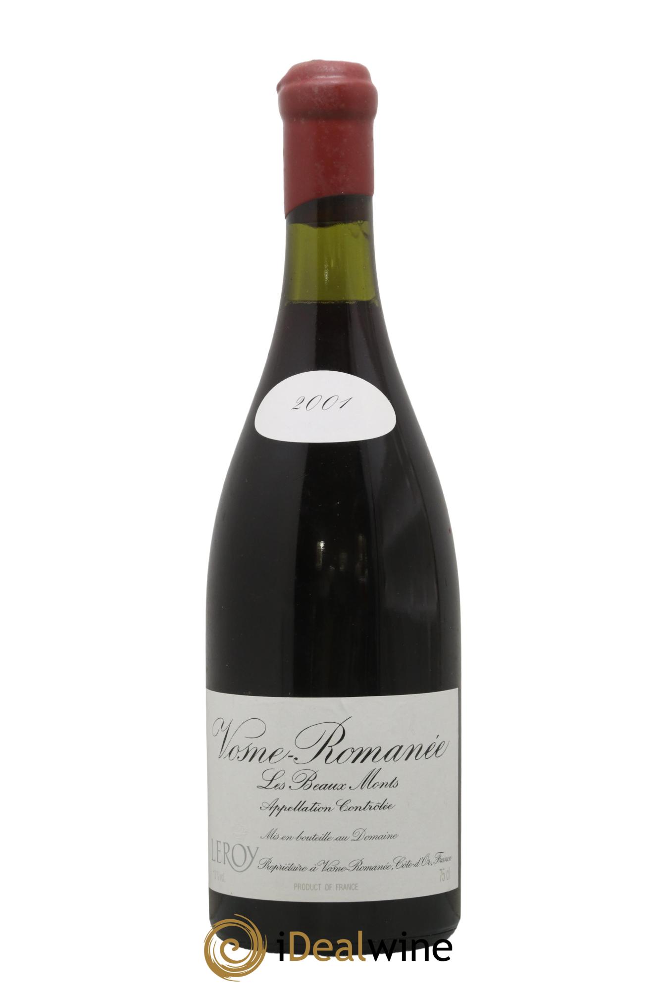 Vosne-Romanée 1er Cru Les Beaux-Monts Leroy (Domaine) 2001 - Lot de 1 bouteille - 0