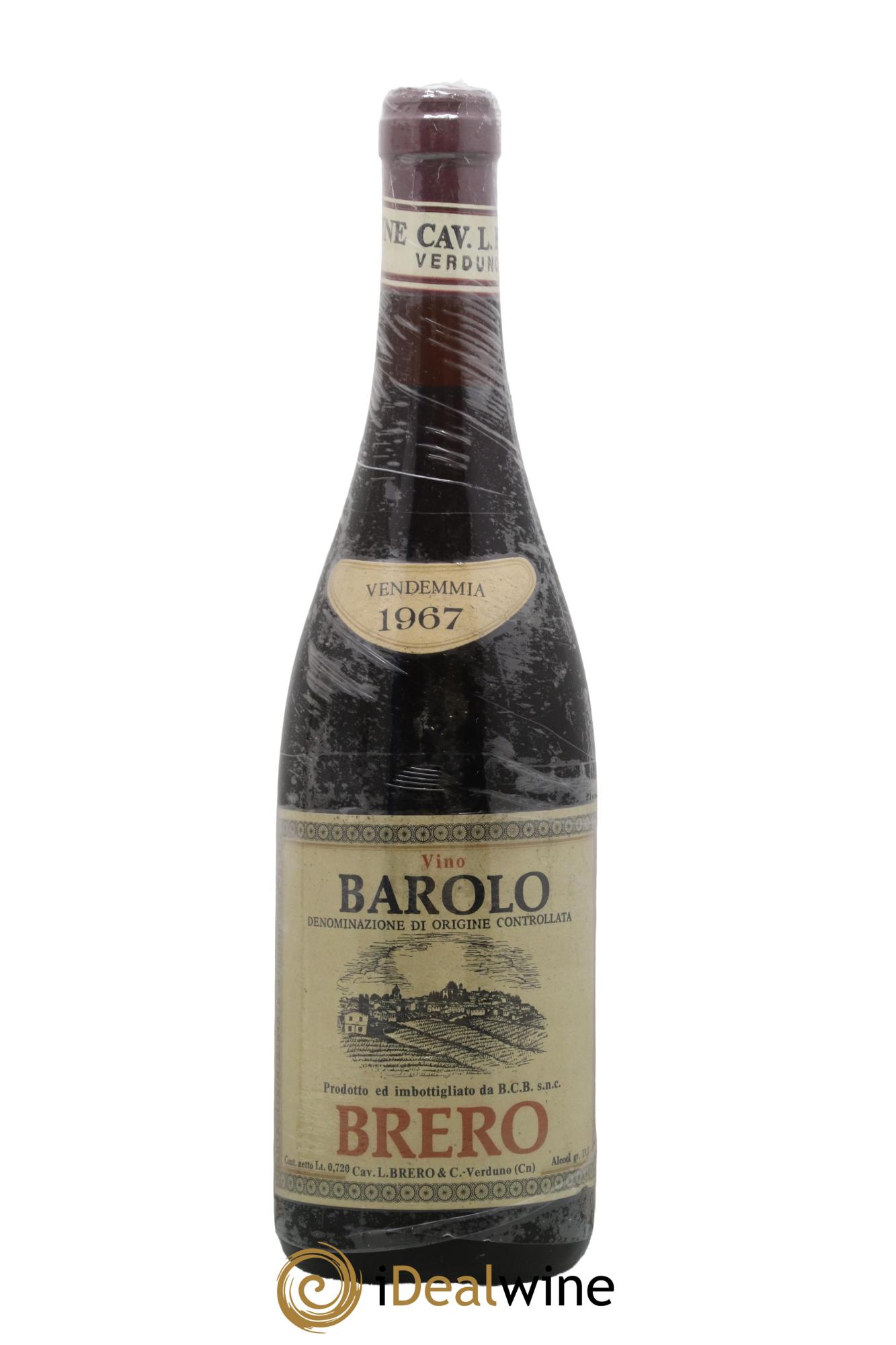 Barolo DOCG Cavaglier Brero 1967 - Posten von 1 Flasche - 0