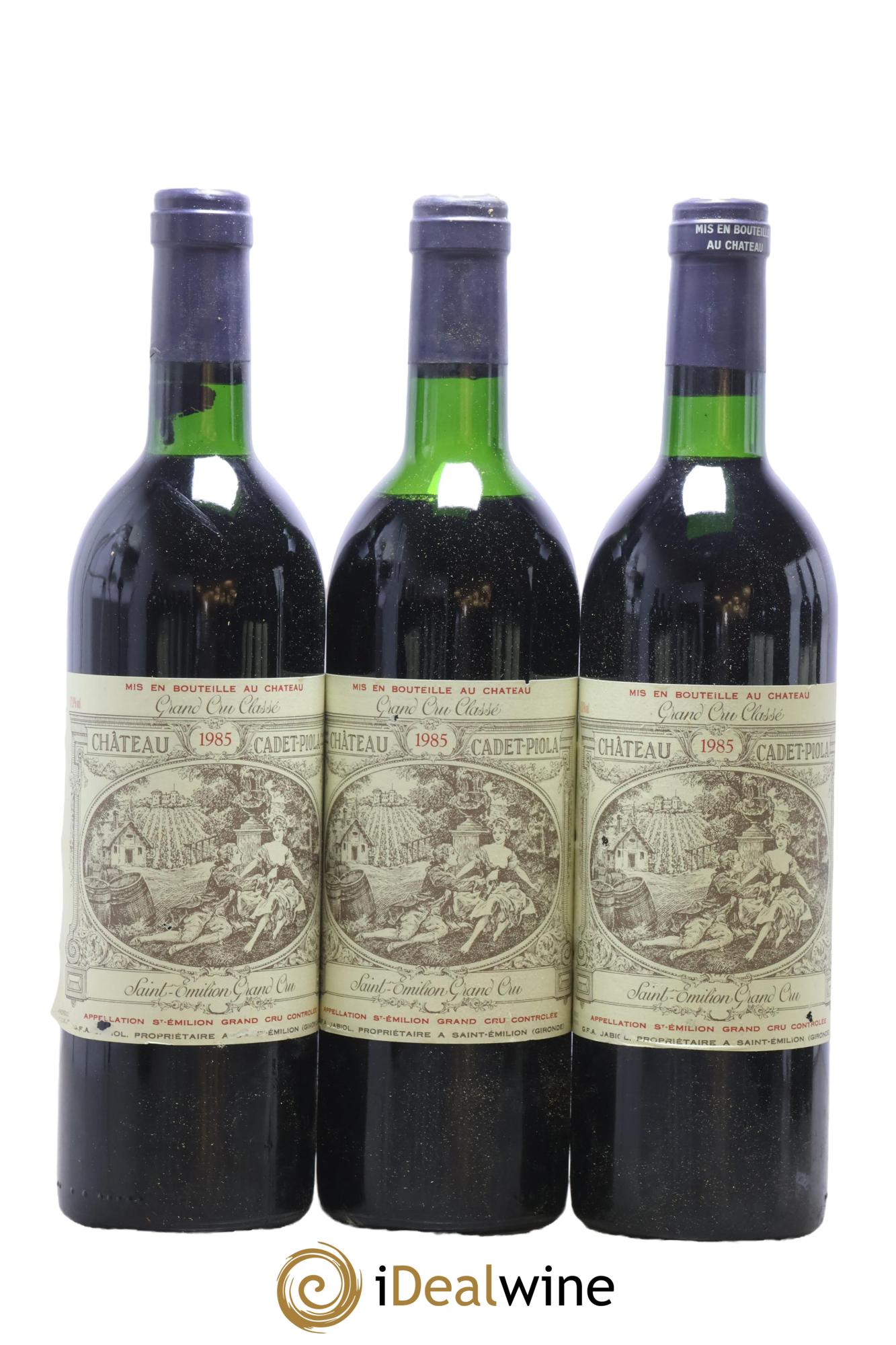 Château Cadet Piola Grand Cru Classé 1985 - Lot of 12 bottles - 1