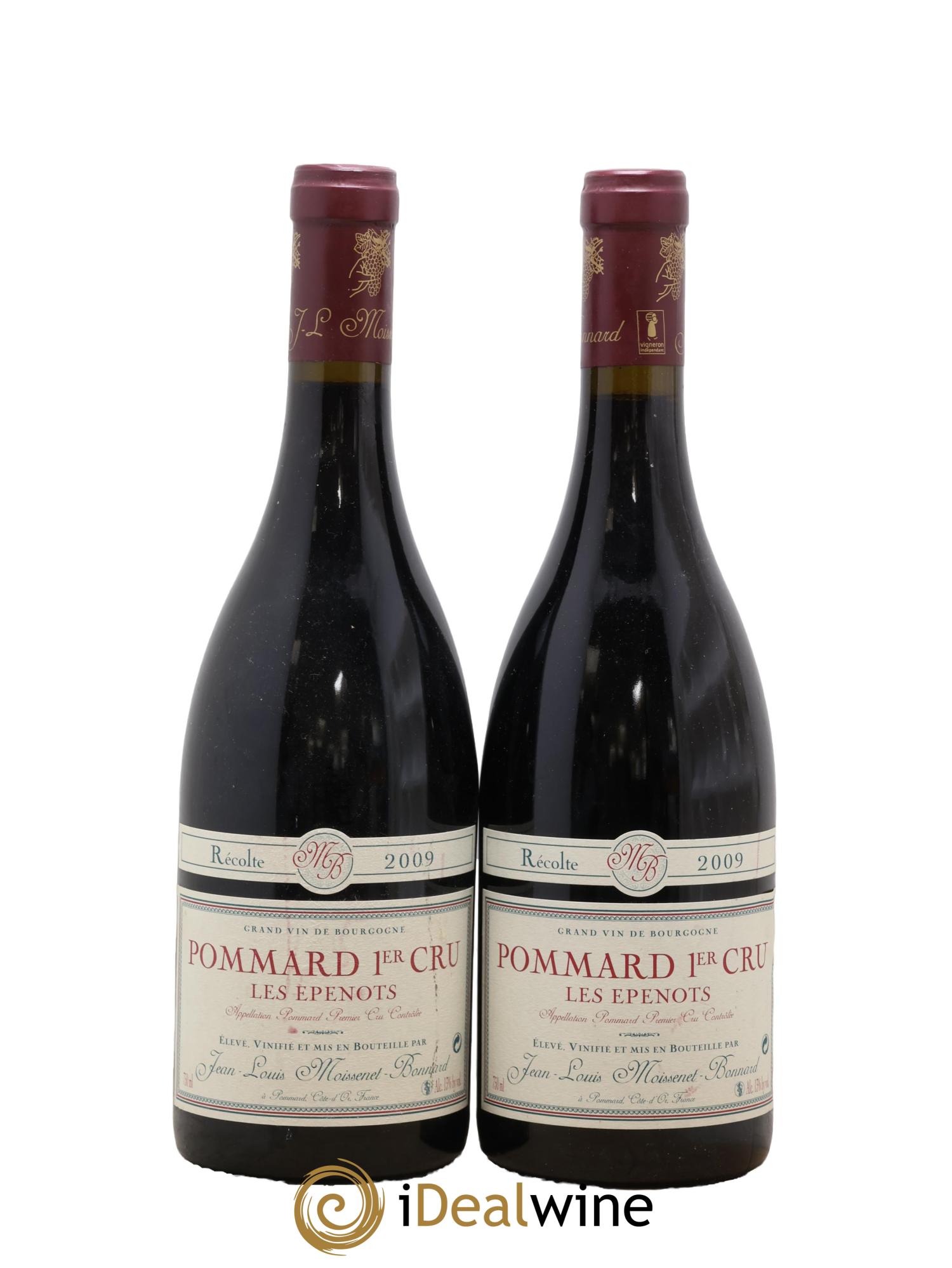 Pommard 1er Cru Les Epenots Domaine Moissenet Bonnard 2009 - Posten von 2 Flaschen - 0