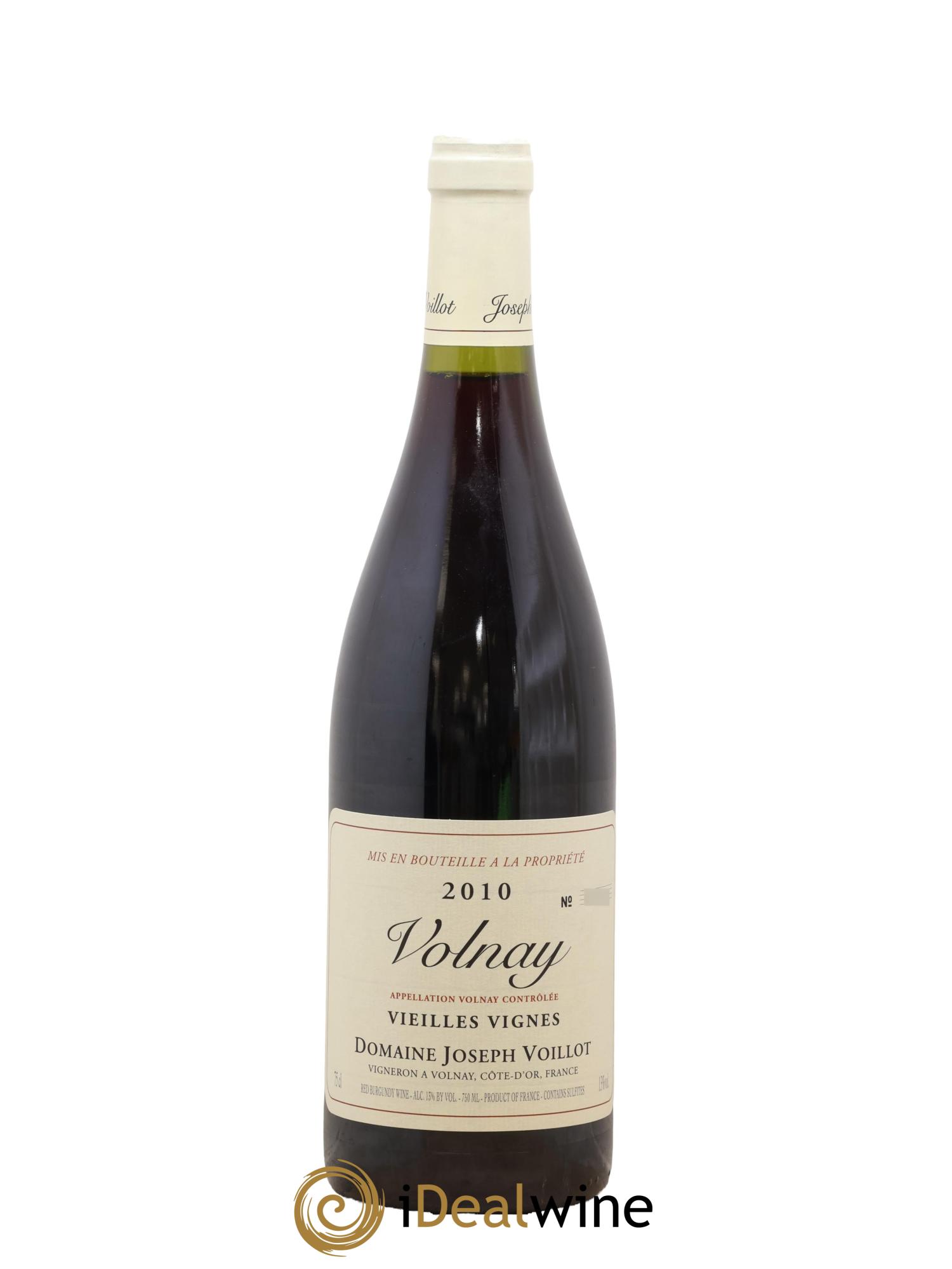 Volnay Vieilles vignes Joseph Voillot (Domaine) 2010 - Lot of 1 bottle - 0