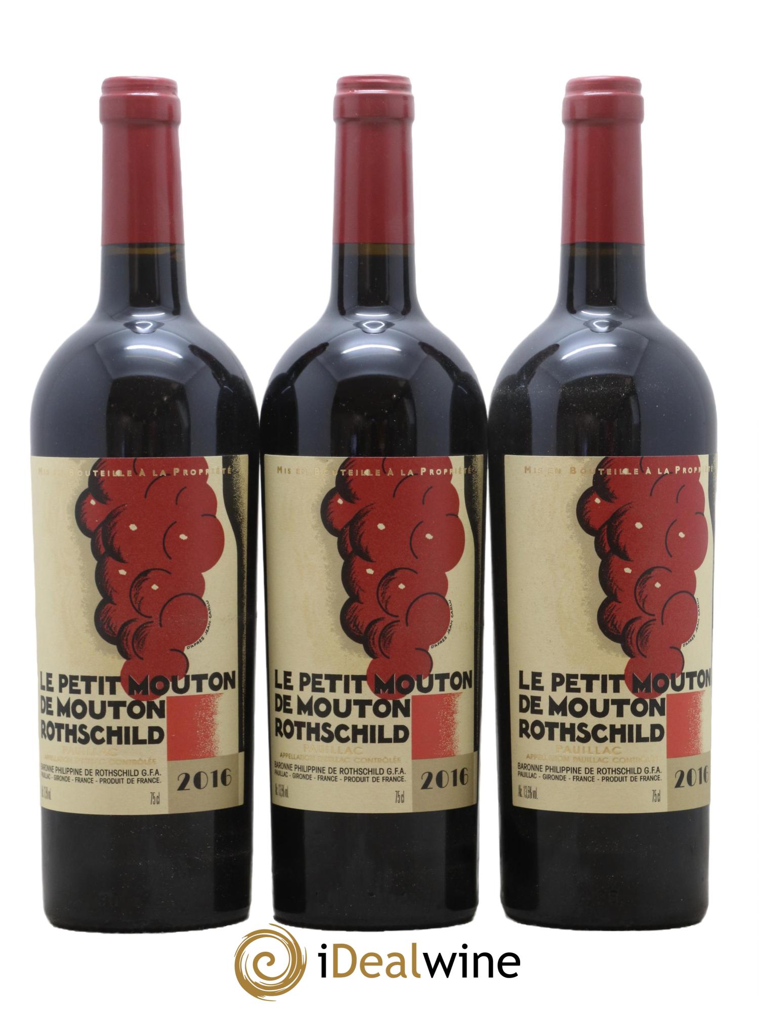 Petit Mouton Second Vin  2016 - Lot de 6 bouteilles - 3