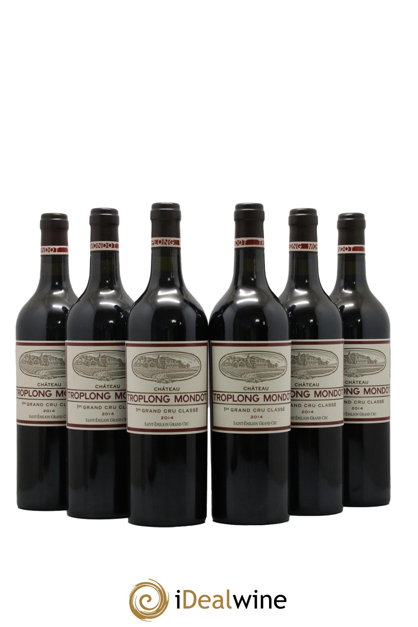 Château Troplong Mondot 1er Grand Cru Classé B 2014 - Lot de 6 bouteilles - 0