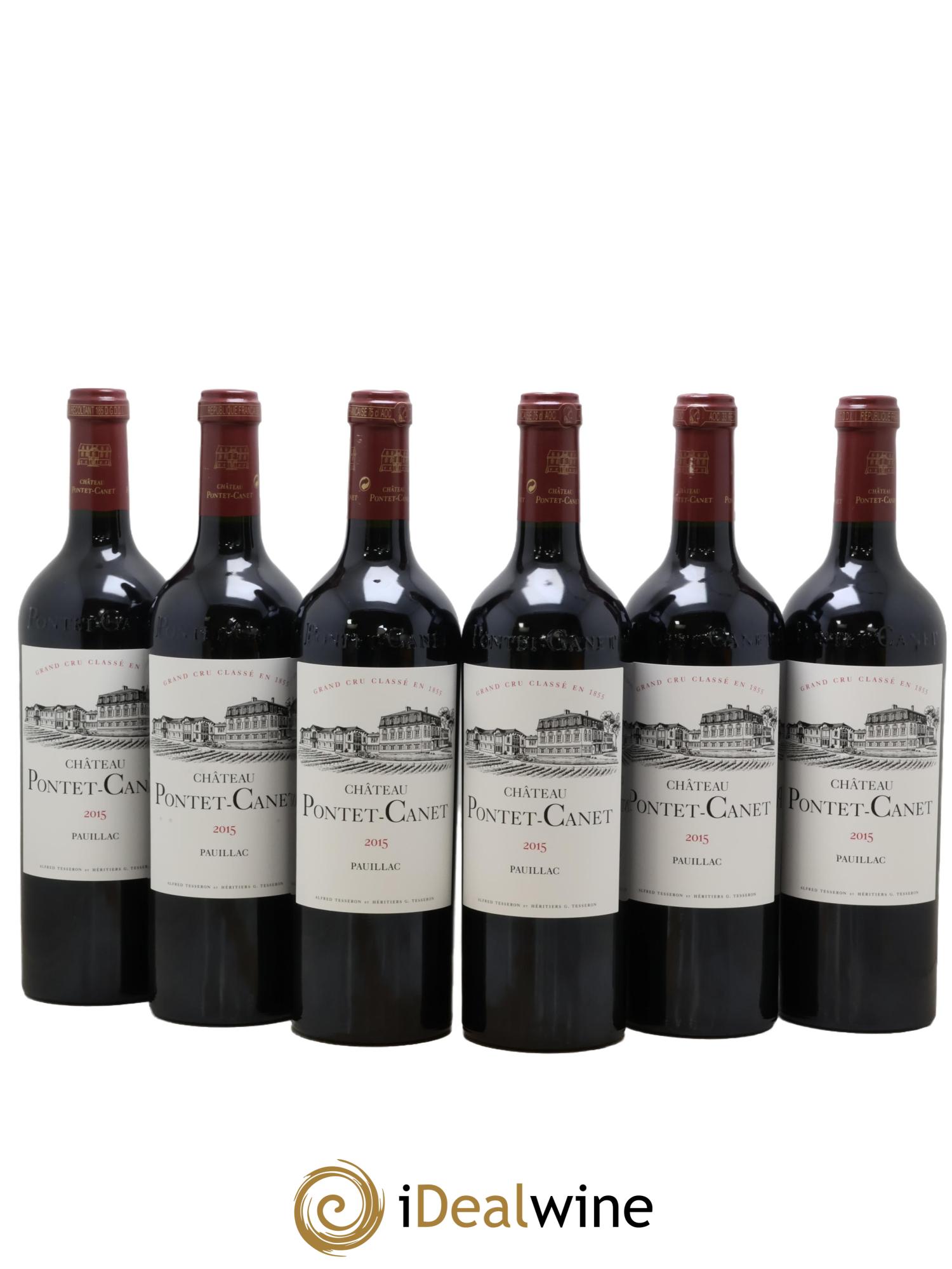 Château Pontet Canet 5ème Grand Cru Classé 2015 - Lotto di 6 bottiglie - 0