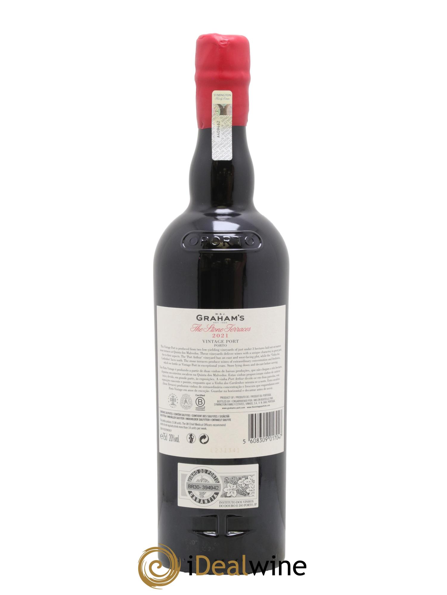 Porto Ruby Vintage The Stone Terraces W. et J. Graham's 2021 - Lotto di 1 bottiglia - 3