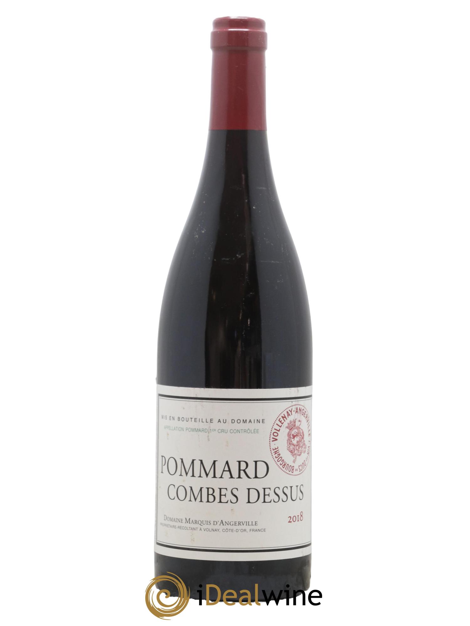 Pommard Combes-Dessus Marquis d'Angerville (Domaine) 2018 - Lot de 1 bouteille - 0