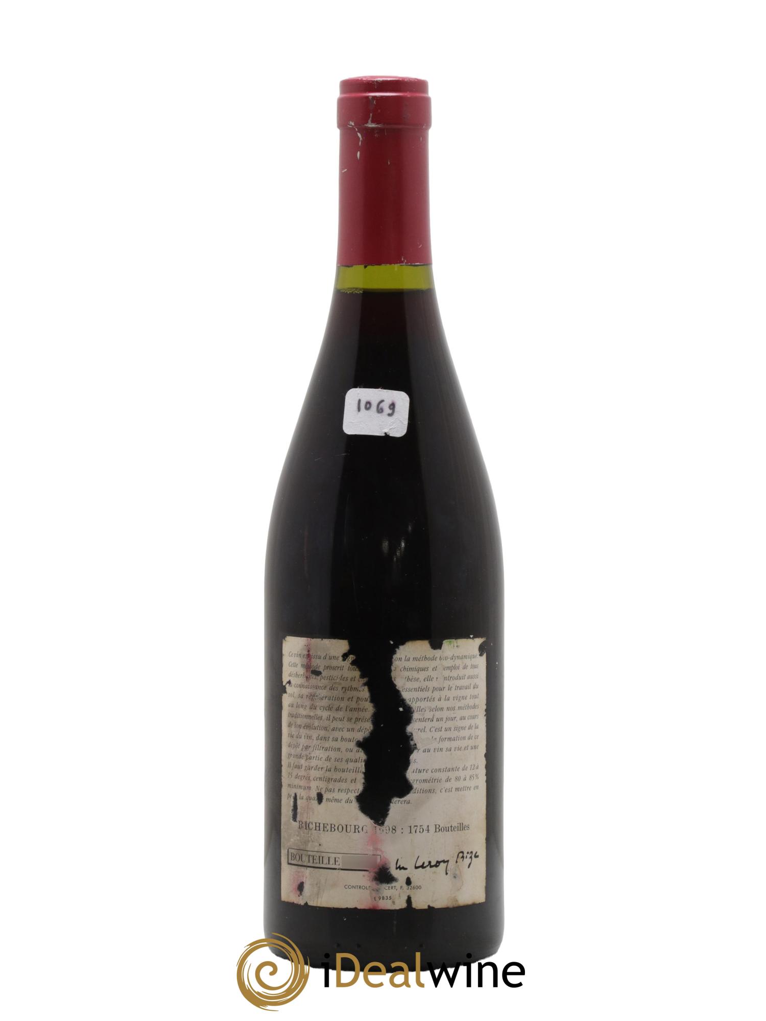 Richebourg Grand Cru Leroy (Domaine) 1998 - Lot de 1 bouteille - 1