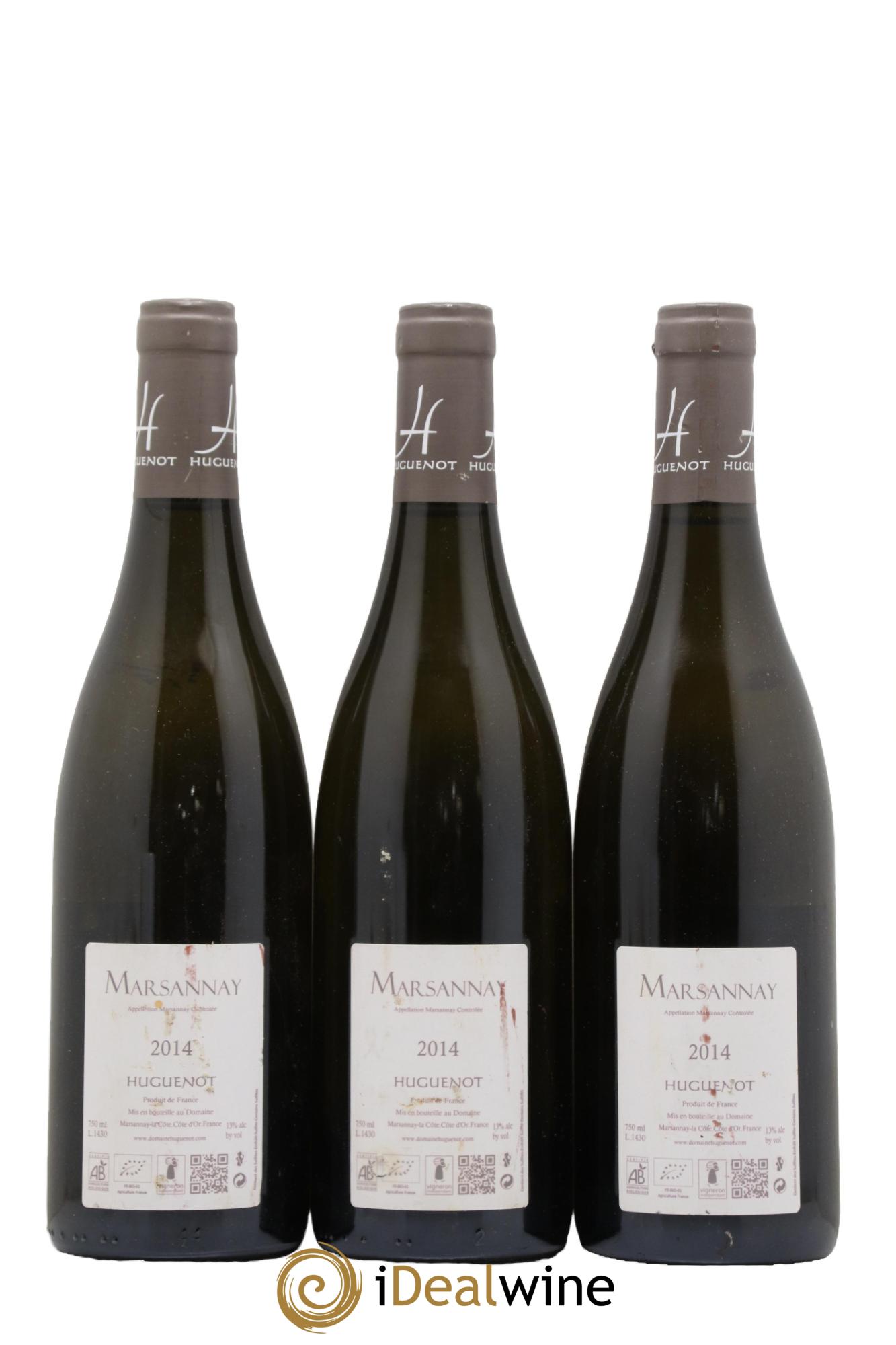 Marsannay Huguenot  2014 - Lot de 3 bouteilles - 1