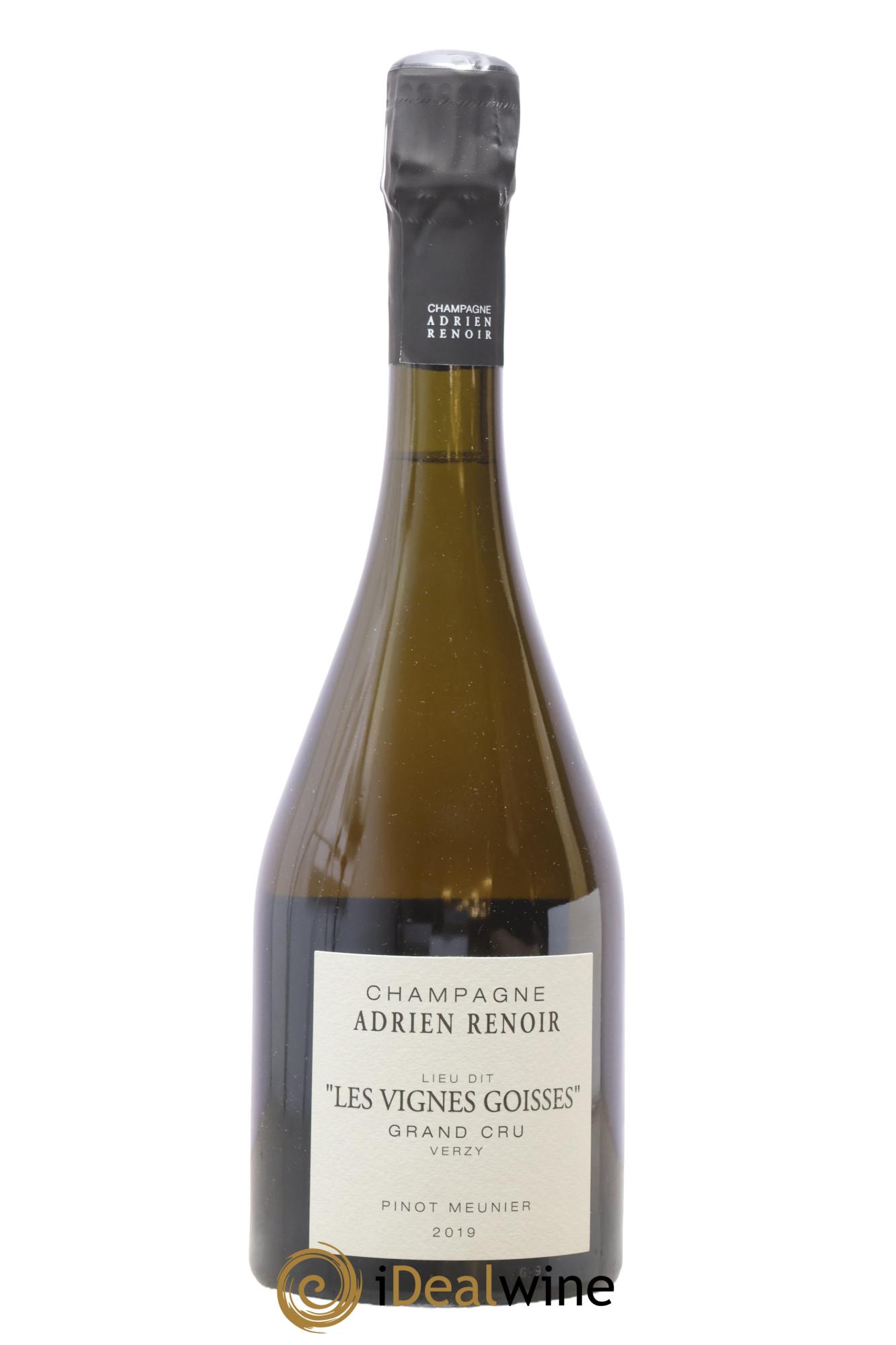 Grand Cru Les Vignes Goisses Pinot Meunier Adrien Renoir 2019 - Lot de 1 bouteille - 0